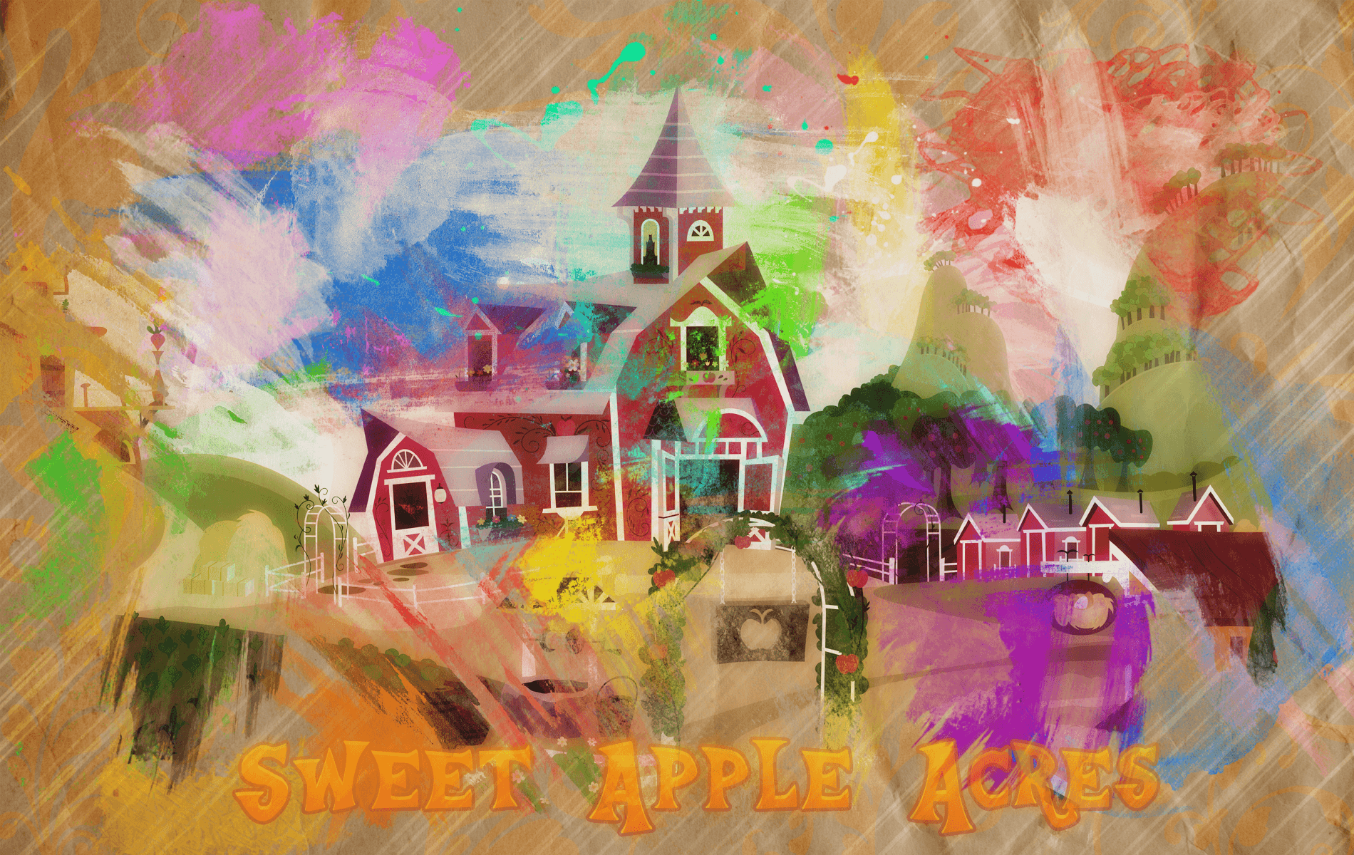 1900x1200 Apple Acres Paint Wallpaper