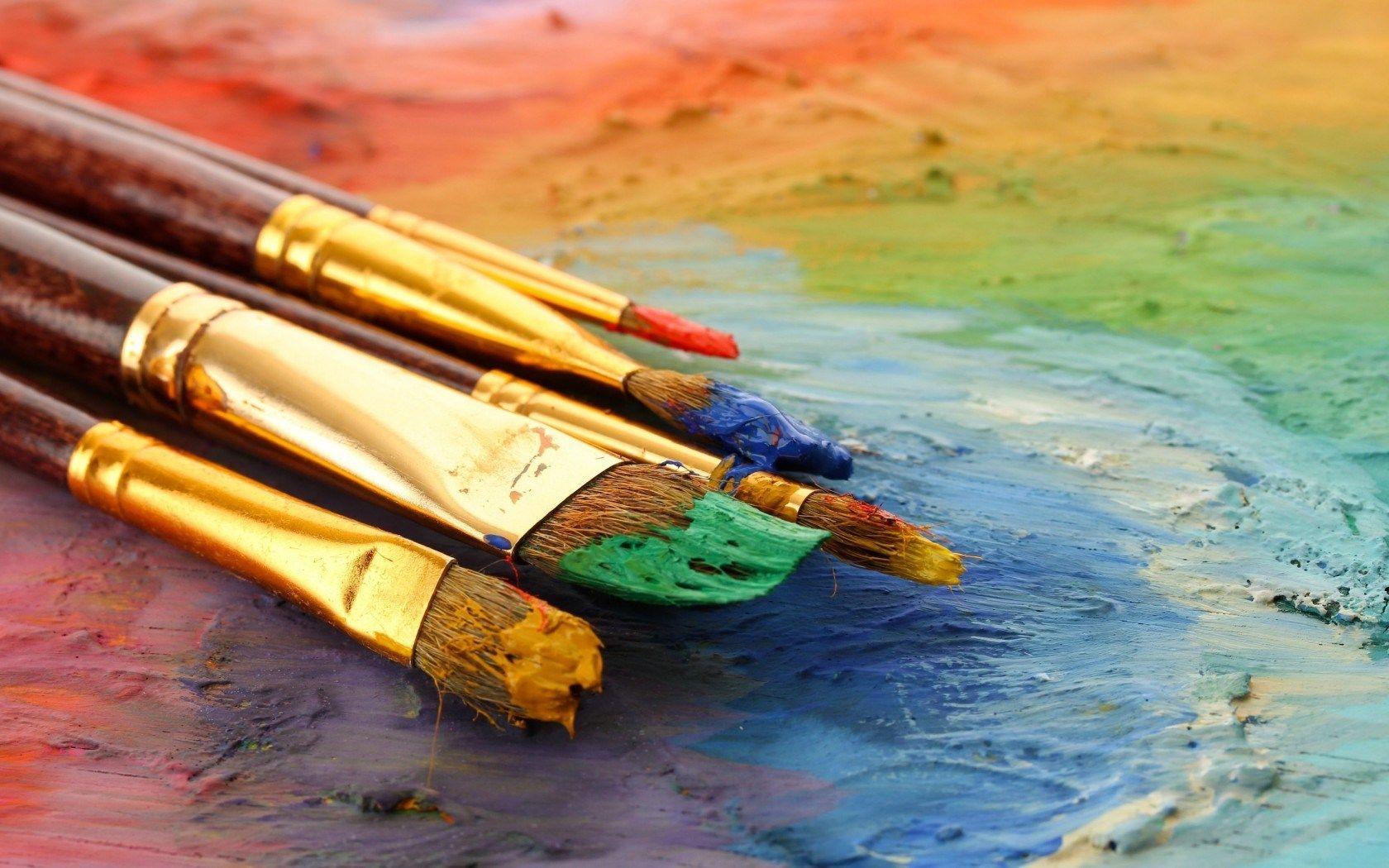 Brush palette tube paint HD wallpaper  Peakpx