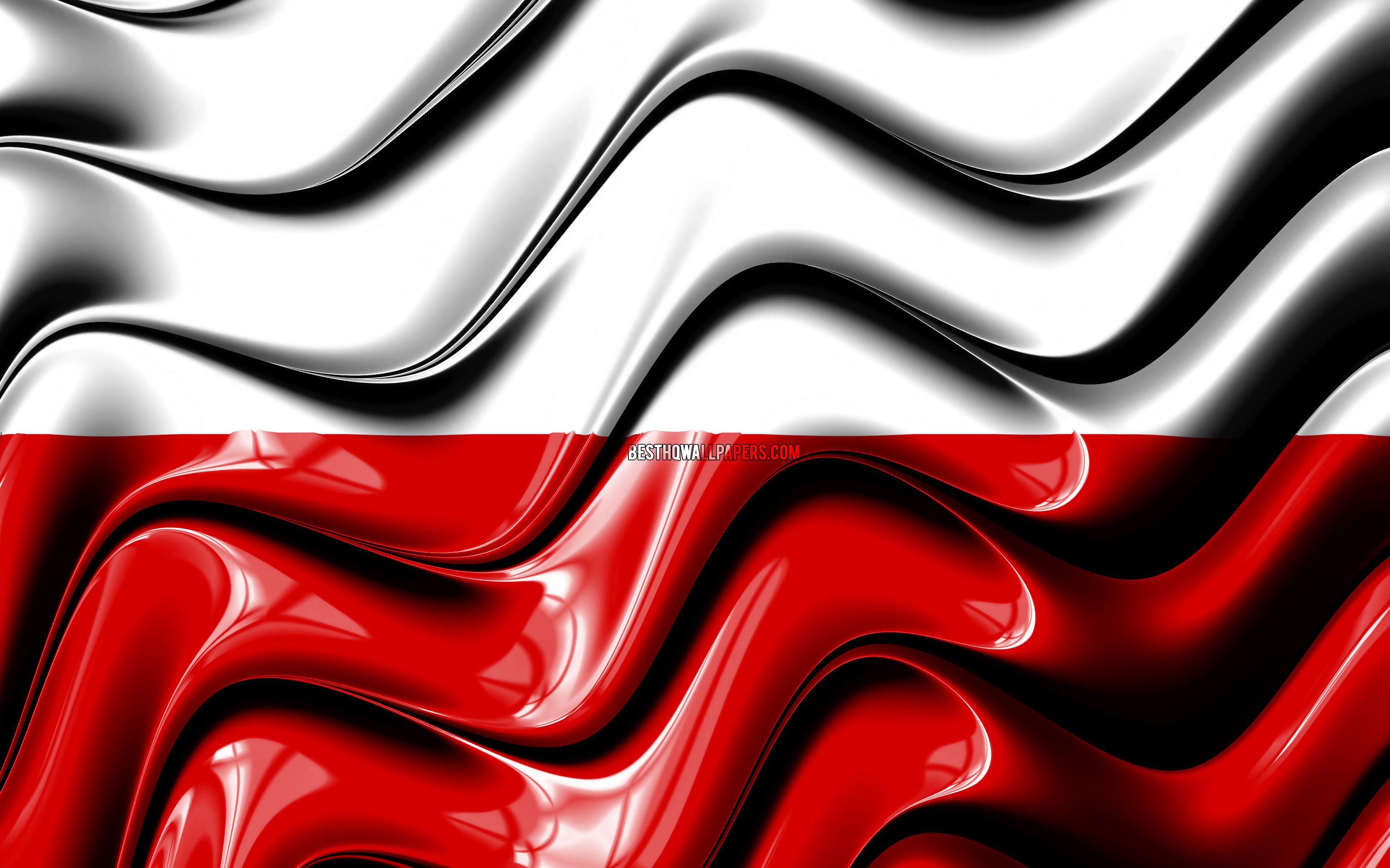 3840x2400 Download wallpaper Polish flag, 4k, Europe, national