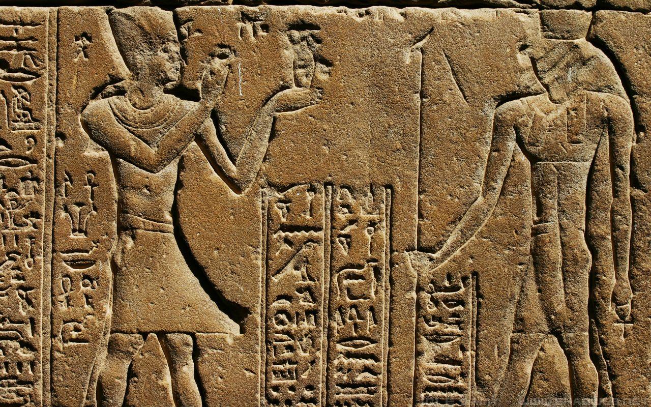 1280x800 Egyptian Hieroglyphics Wallpaper