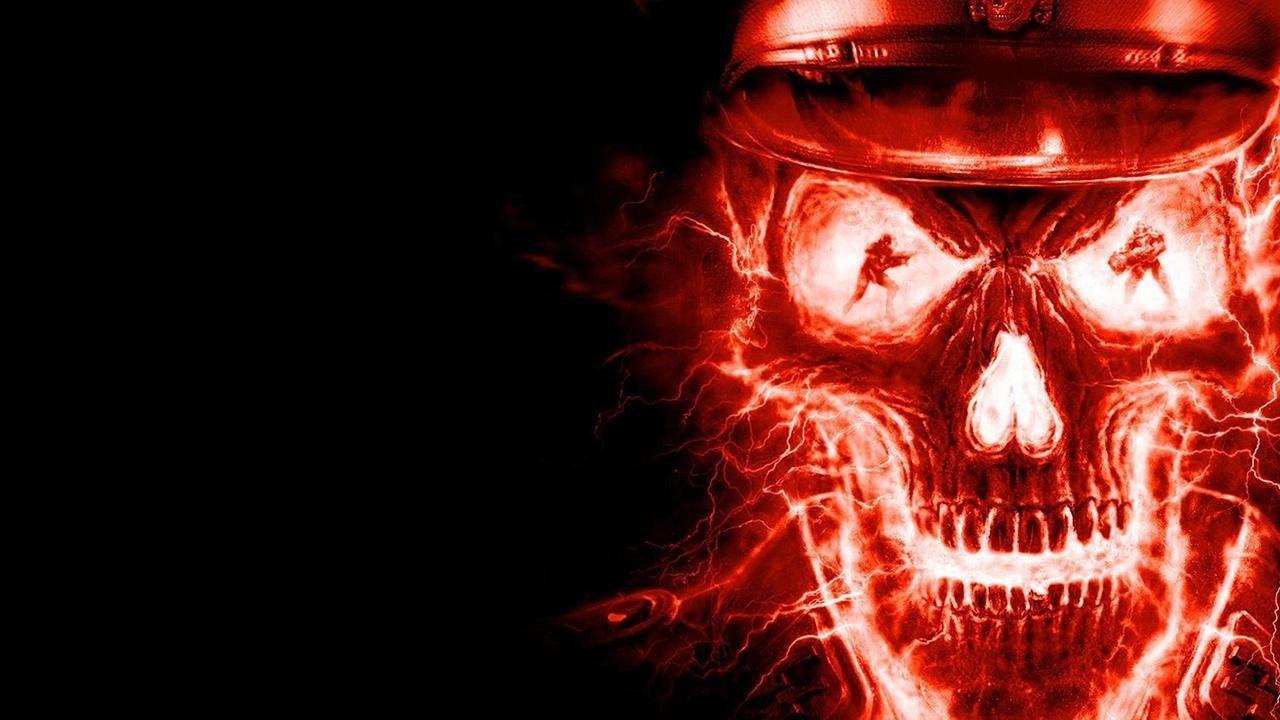 1280x720 great electric skull wallpaper. Skull wallpaper, Live