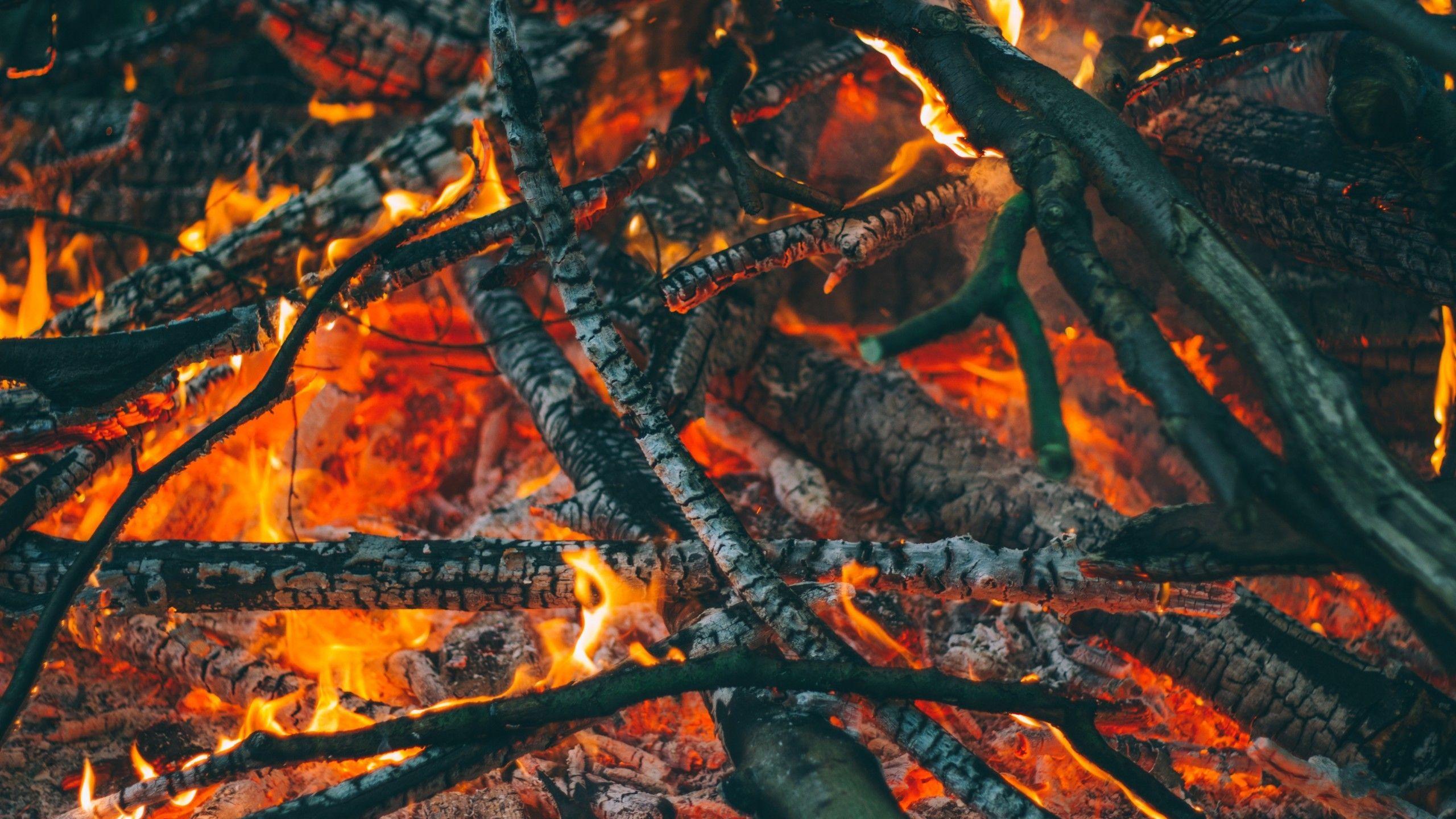 2560x1440 Download 2560x1440 Ash, Fire, Bonfire Wallpaper for iMac 27