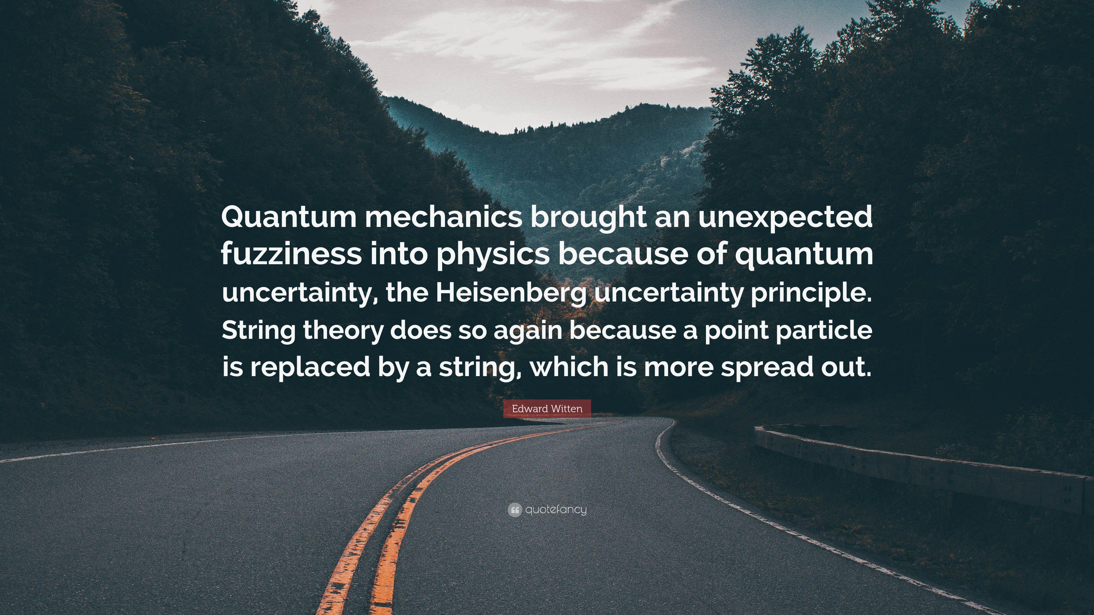 3840x2160 Edward Witten Quote: “Quantum mechanics brought an
