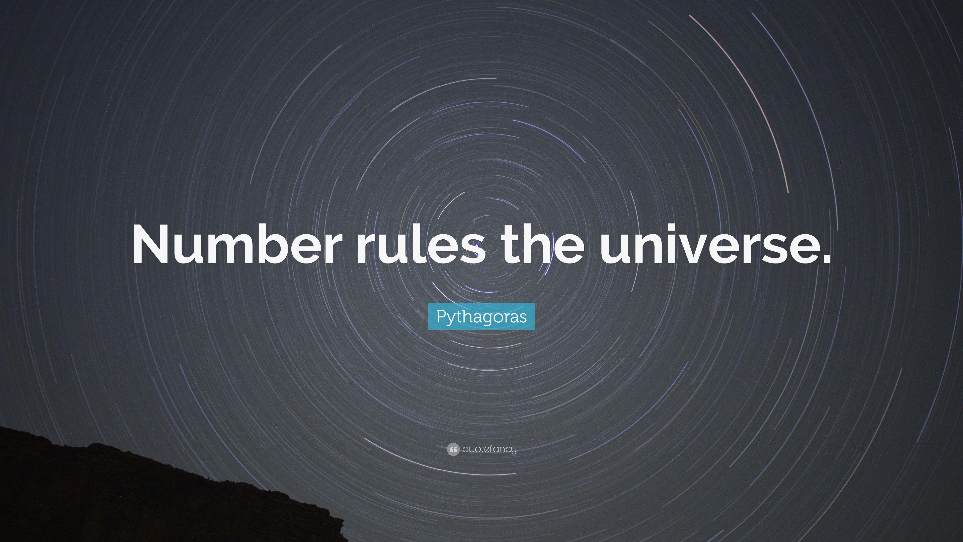 3840x2160 Pythagoras Quote: “Number rules the universe.” 12