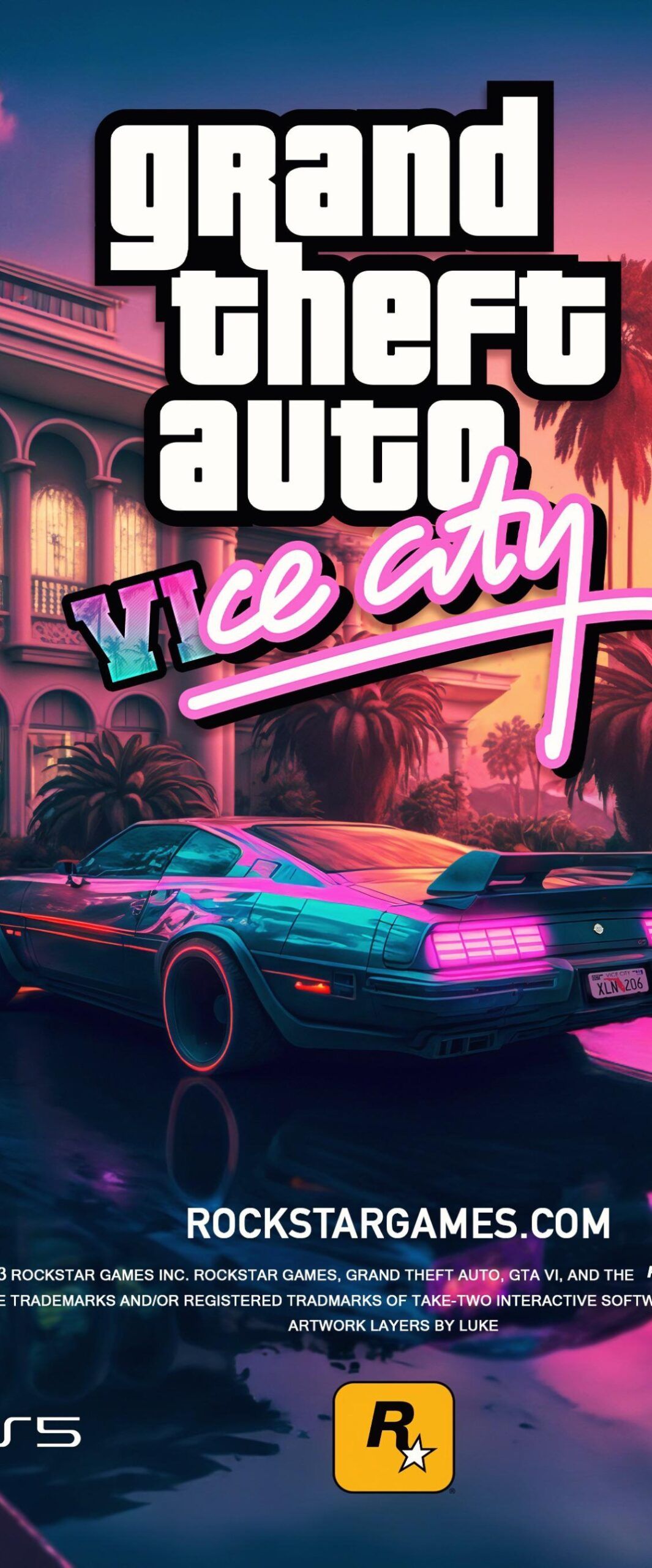 1065x2560 GTA 6 iPhone Wallpaper