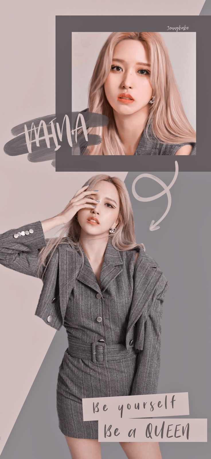 736x1596 TWICE Mina Aesthetic Wallpaper