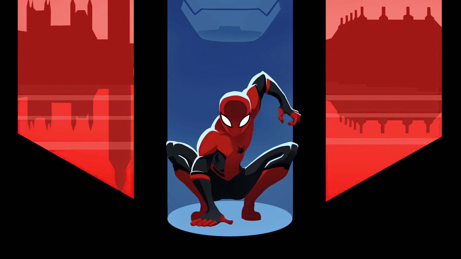 1920x1080 Spider Man 4k Marvel Minimal Art