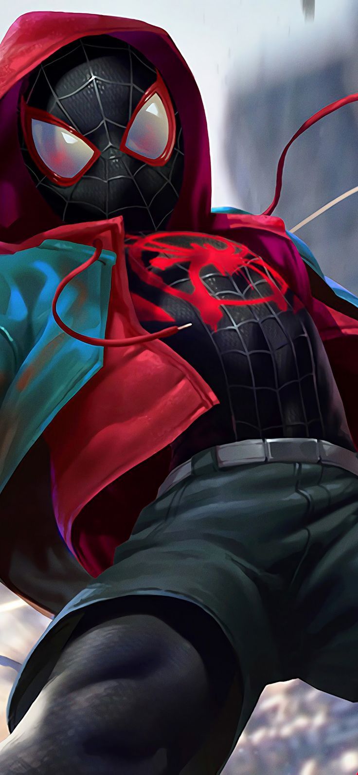 736x1592 spider verse laptop wallpaper