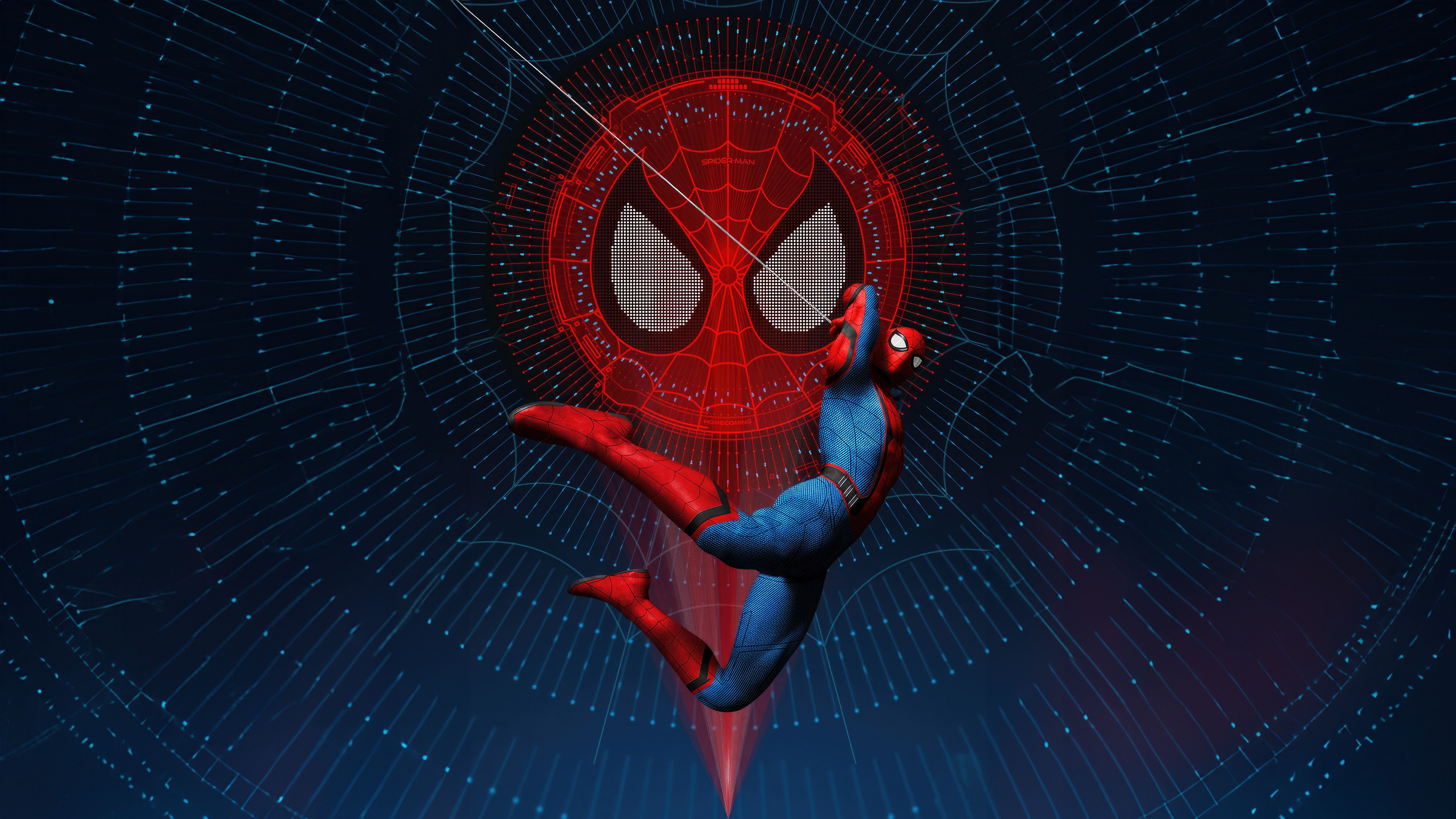 5120x2880 Spider Man Weaving His Web
