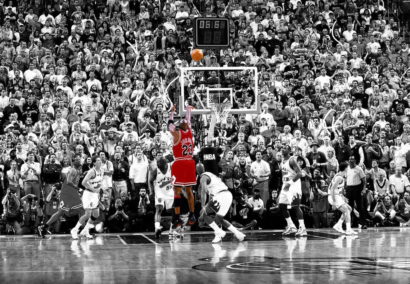 1729x1196 Vintage Basketball Wallpaper