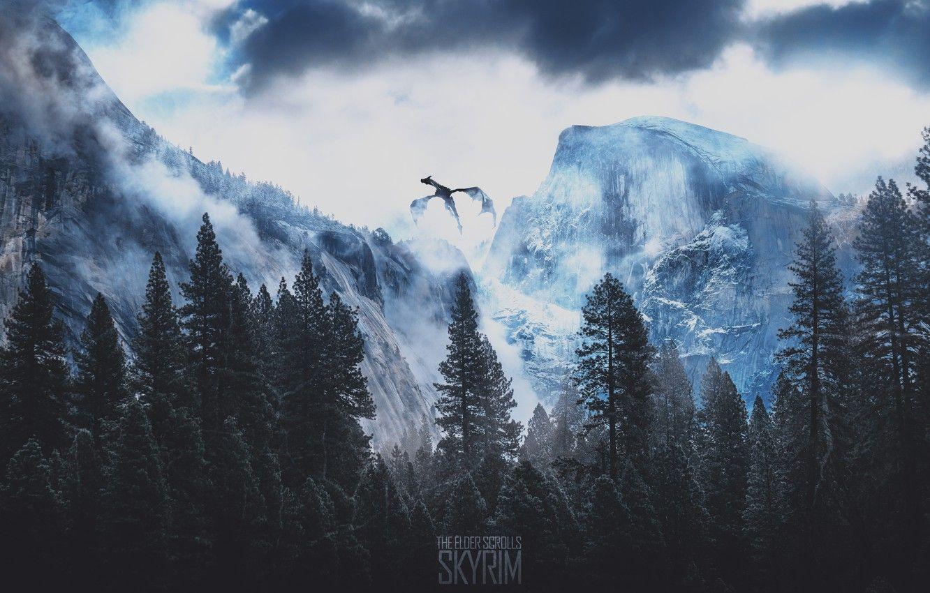 1332x850 Wallpaper the game, The sky, Mountains, Forest, Wallpaper