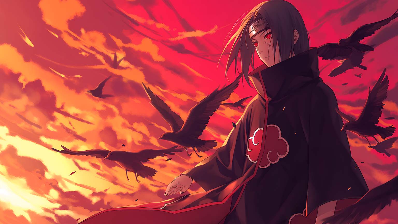 1536x864 Naruto Itachi Uchiha Aesthetic Anime