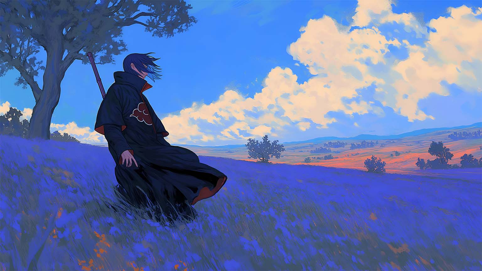 1536x864 Itachi Uchiha Art Style Desktop