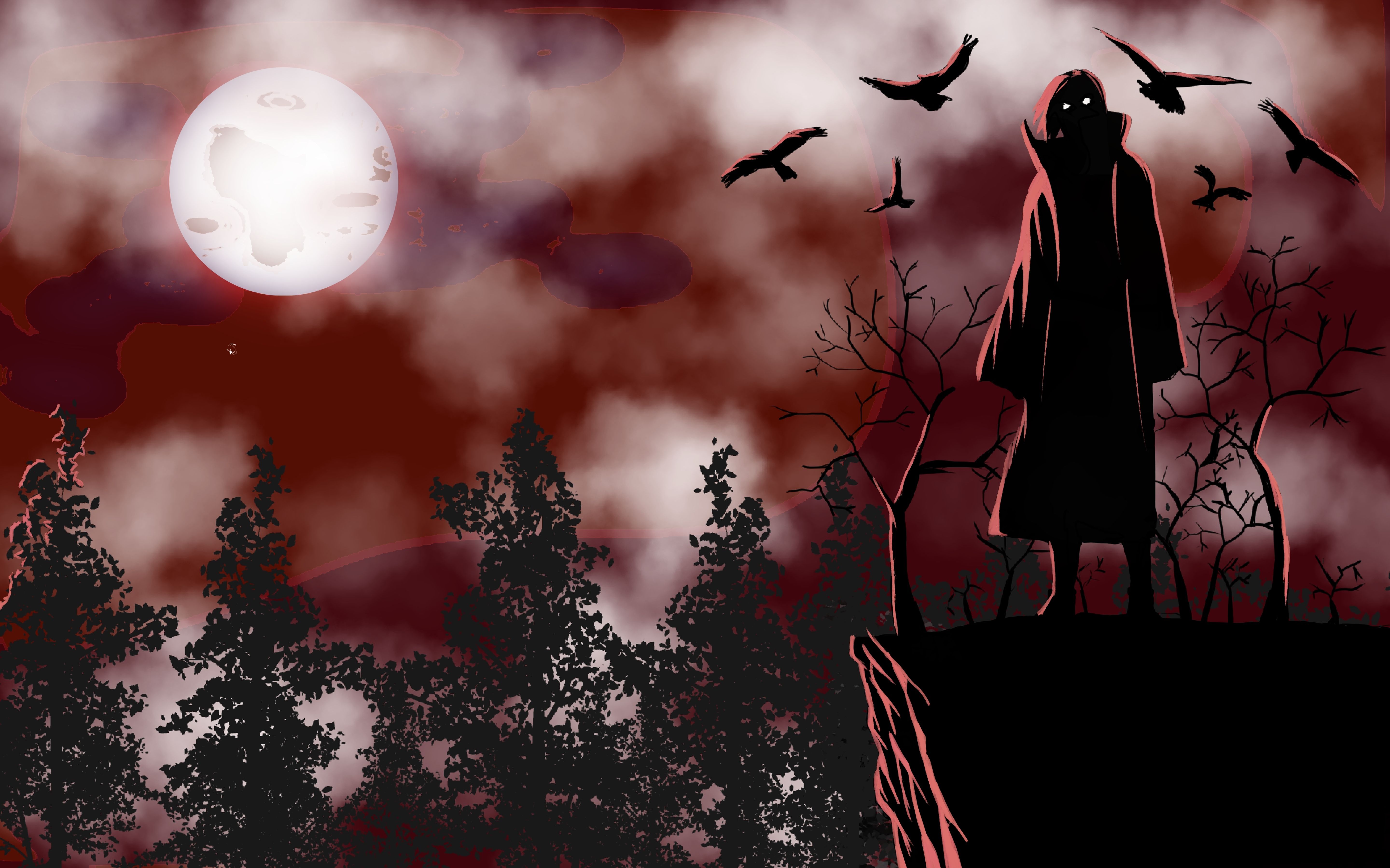 5760x3600 Itachi Uchiha 4K Cool Naruto Wallpaper