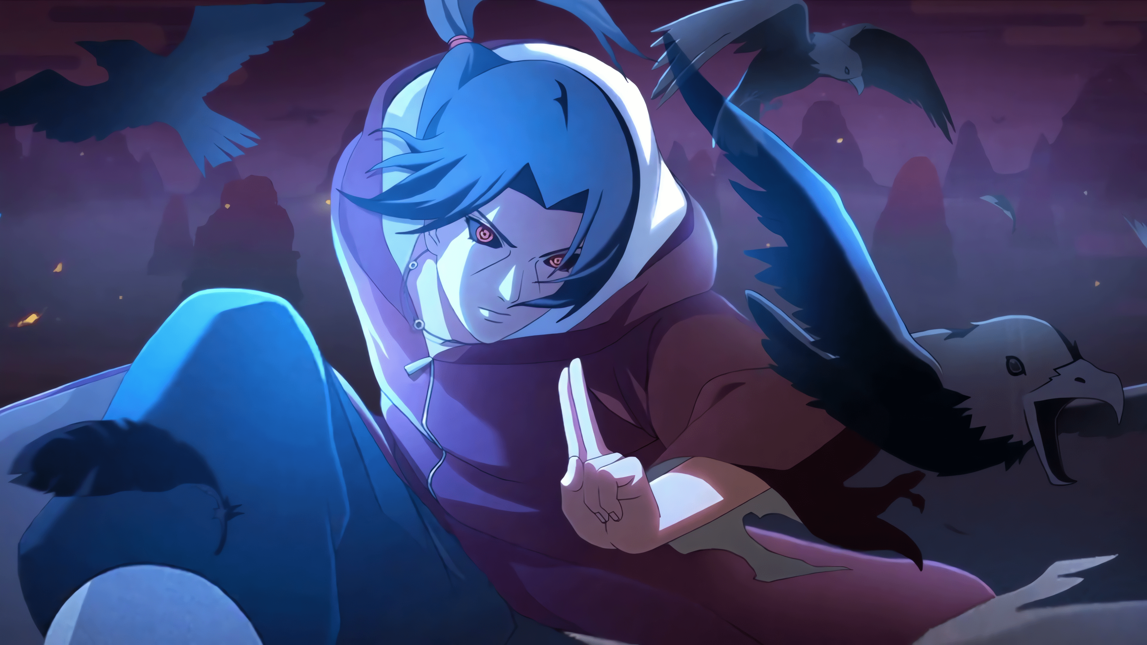 3840x2160 Uchiha Itachi Live Wallpaper