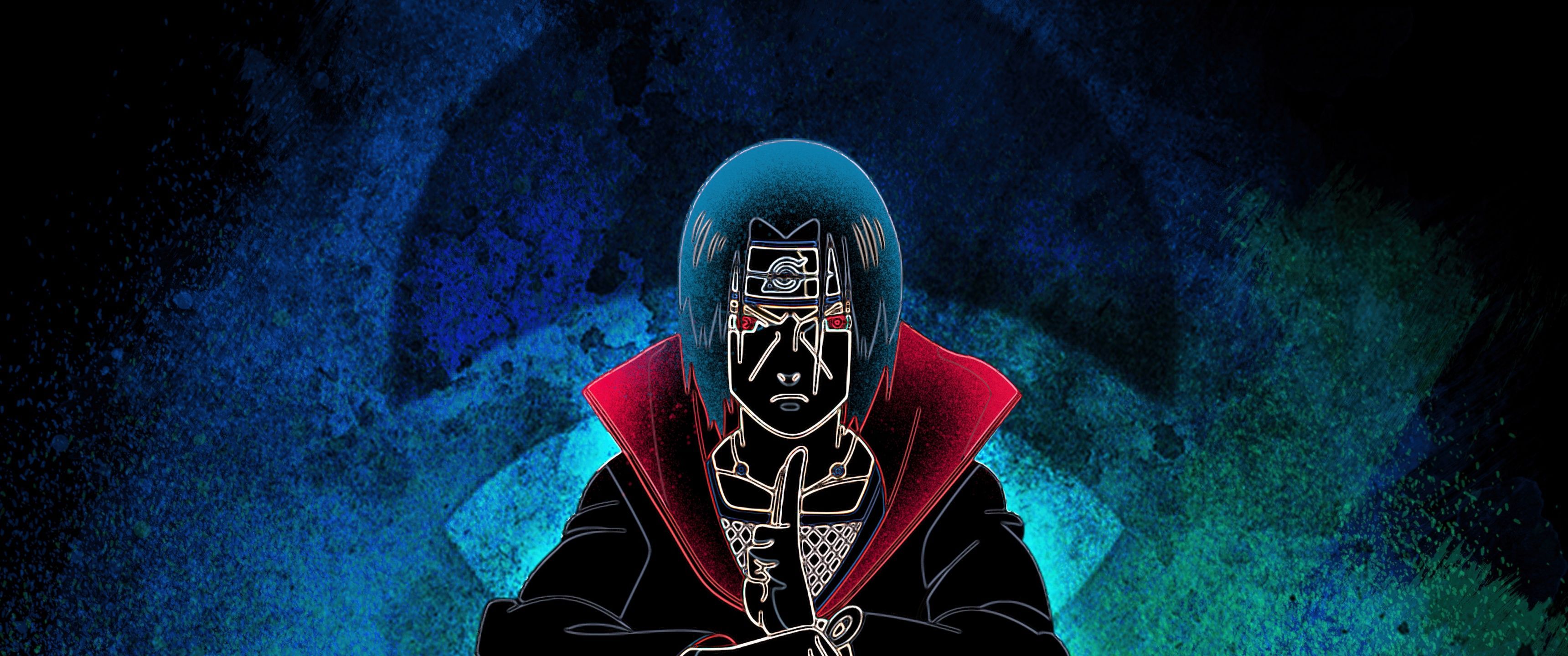 3440x1440 Itachi Uchiha Wallpaper 4K, Artwork