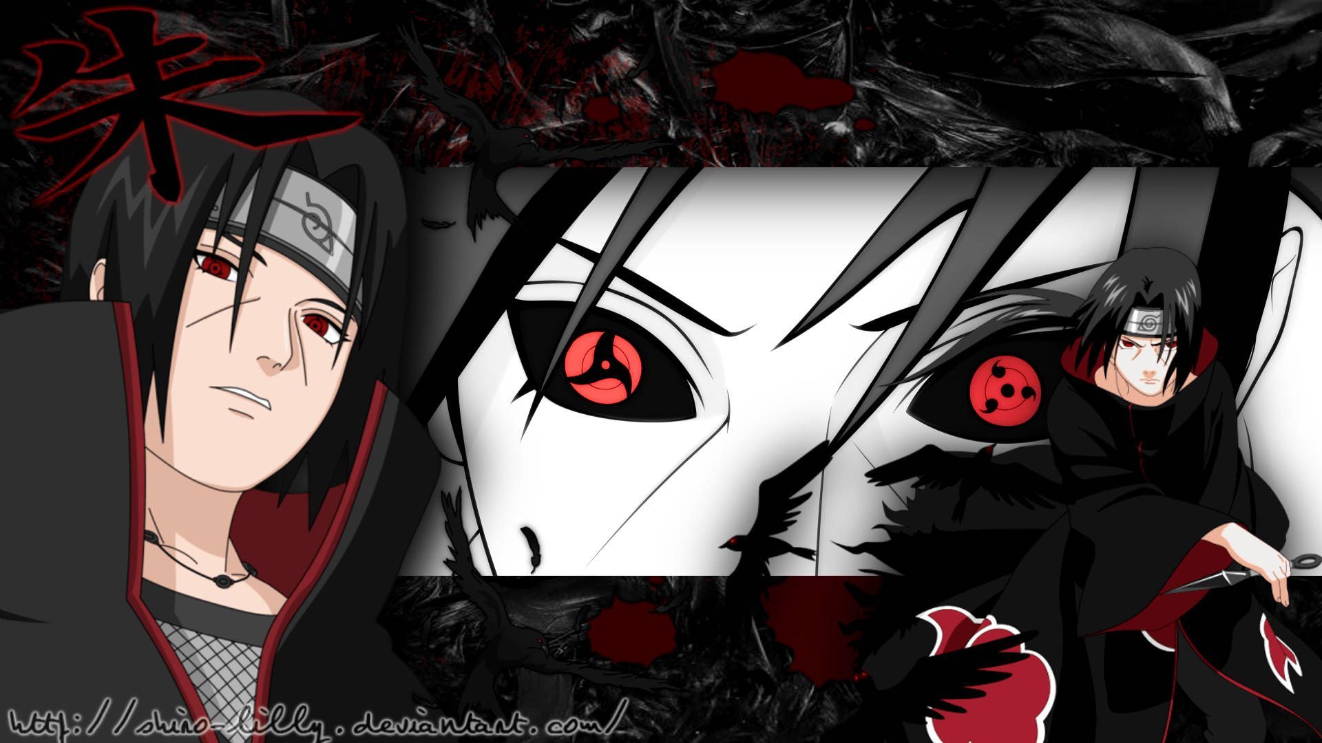 1920x1080 Itachi Uchiha Crow HD Wallpaper