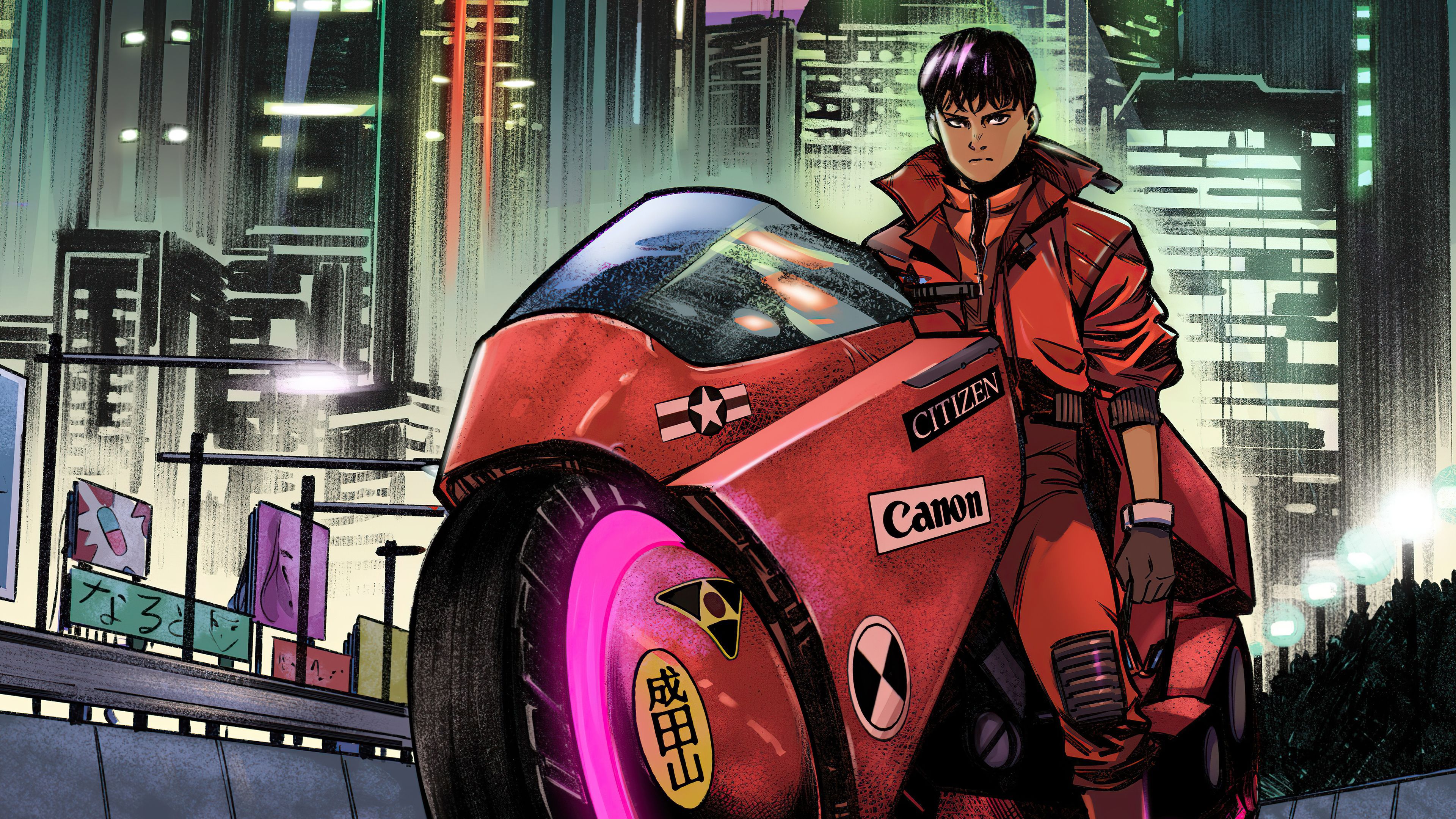 3840x2160 Shotaro Kaneda Anime Akira HD Wallpaper