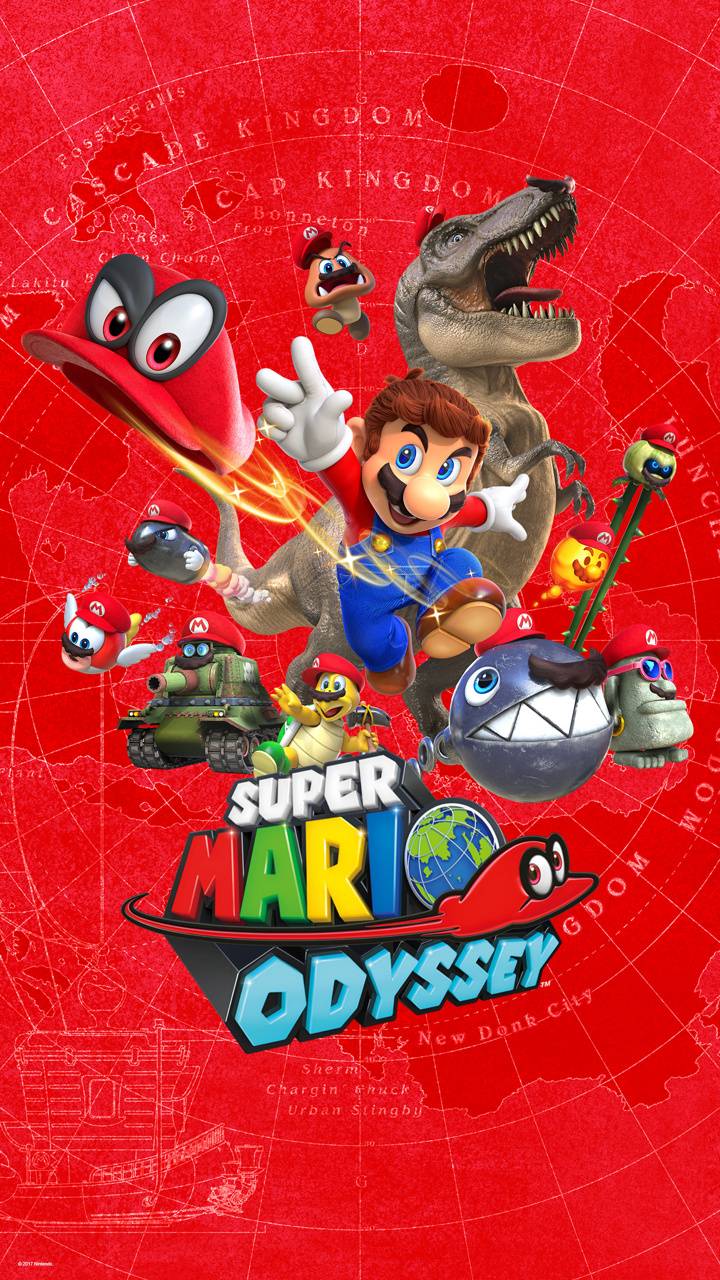 720x1280 Super Mario Odyssey Wallpaper