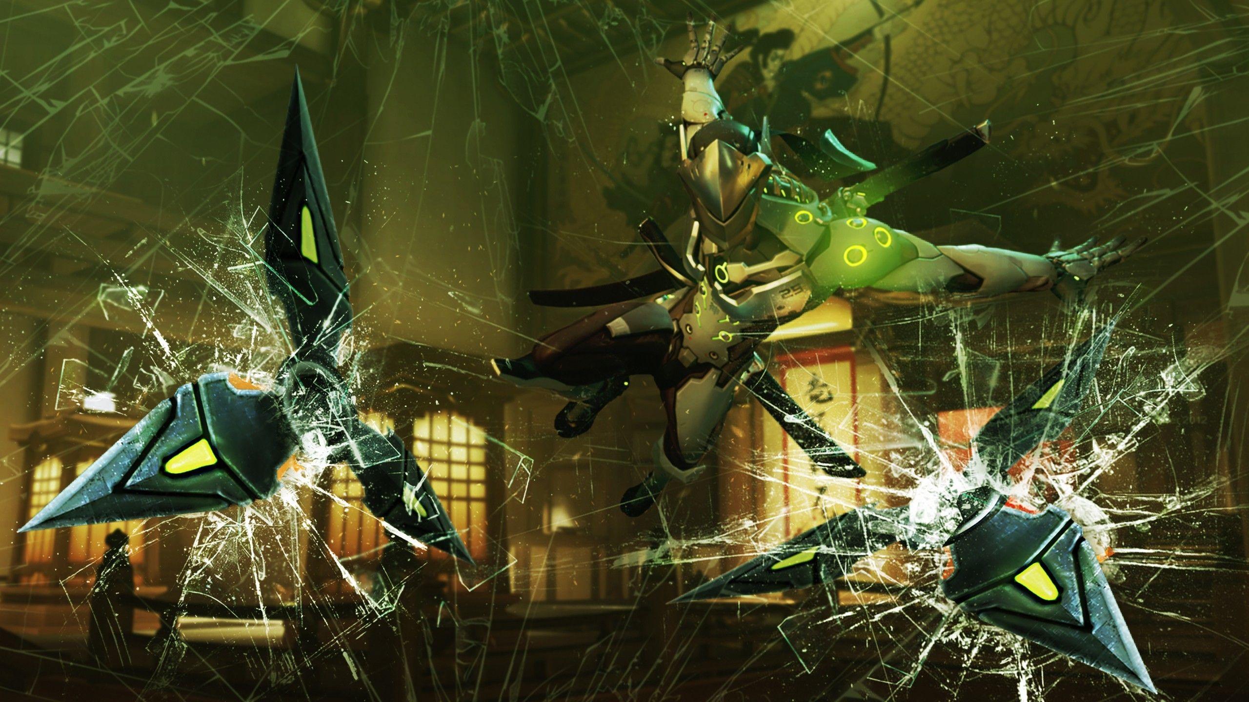 2560x1440 Genji Overwatch Wallpaper