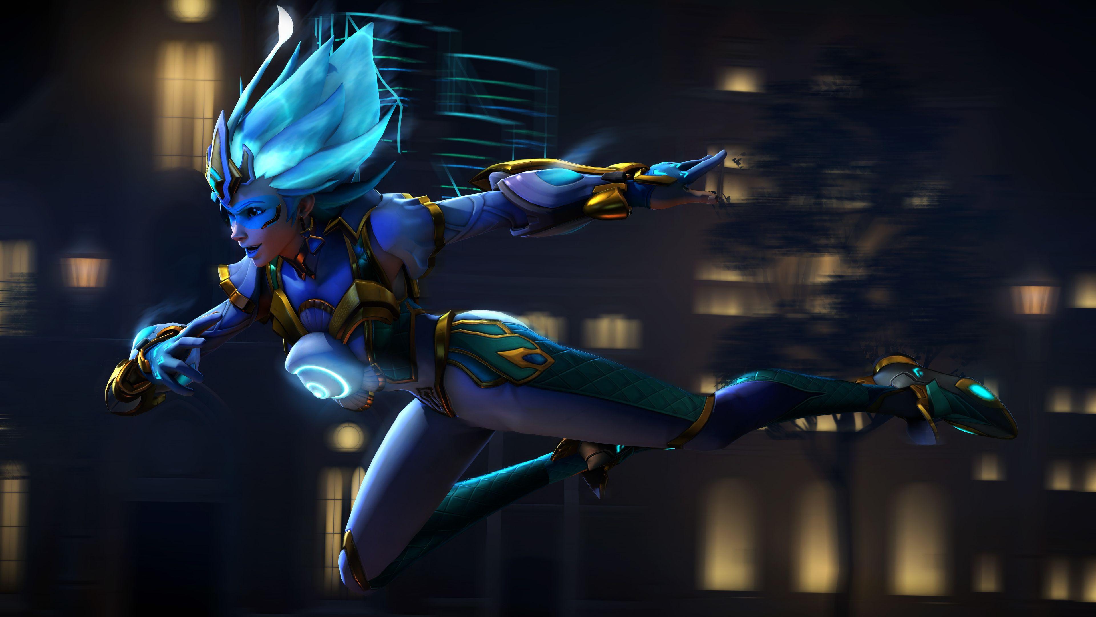 3840x2160 Tracer Overwatch Supersaiyanblue Digital Art 4k xbox games