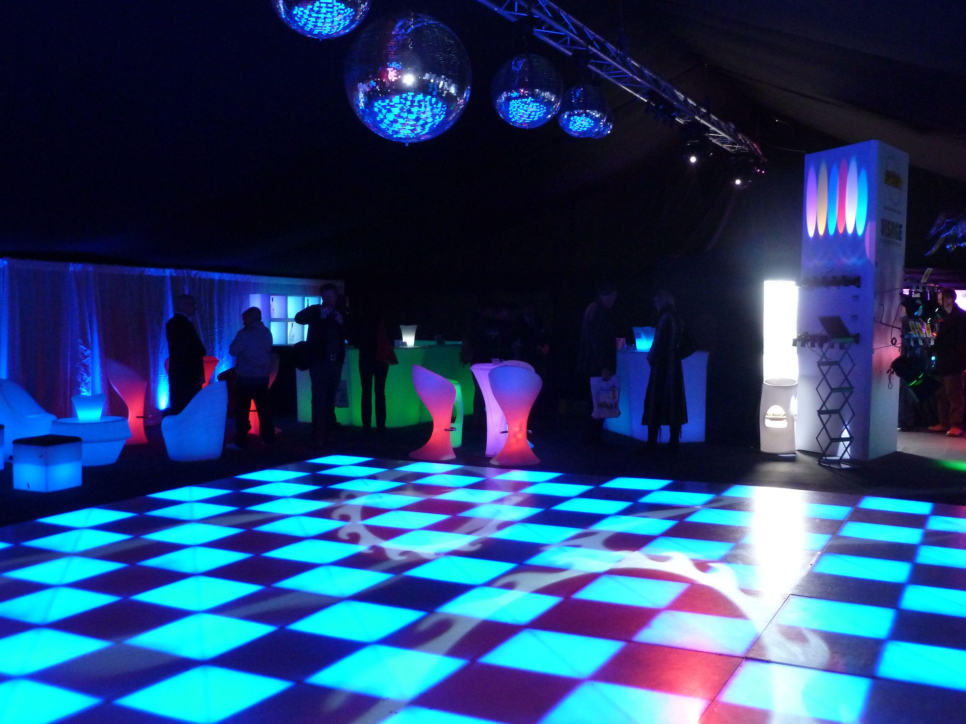 disco dance floor background