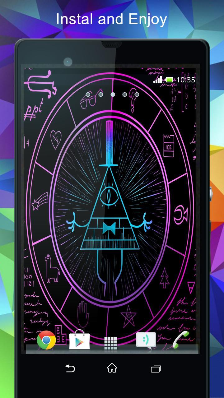 720x1280 Gravity Falls Bill Cipher Wallpaper pour Androidéléchargez l'APK