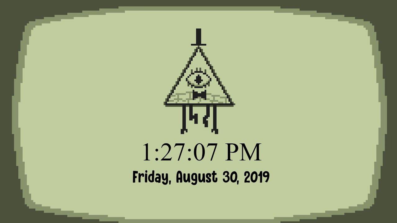 1280x720 Gravity Falls Wallpaper Clock Date W Bill Cipher (Wallpaper Engine)