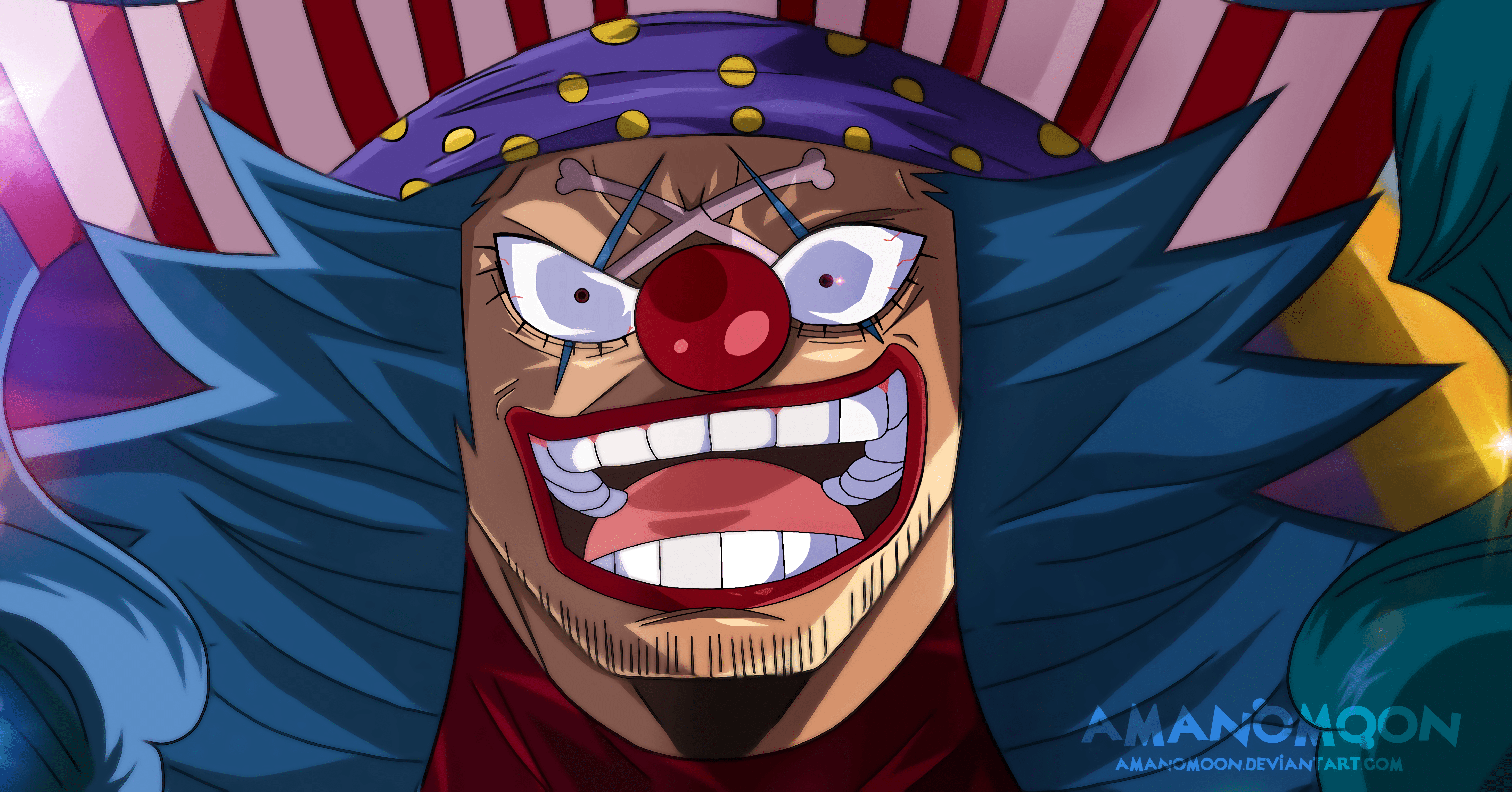 5864x3072 Download Buggy (One Piece) Anime One