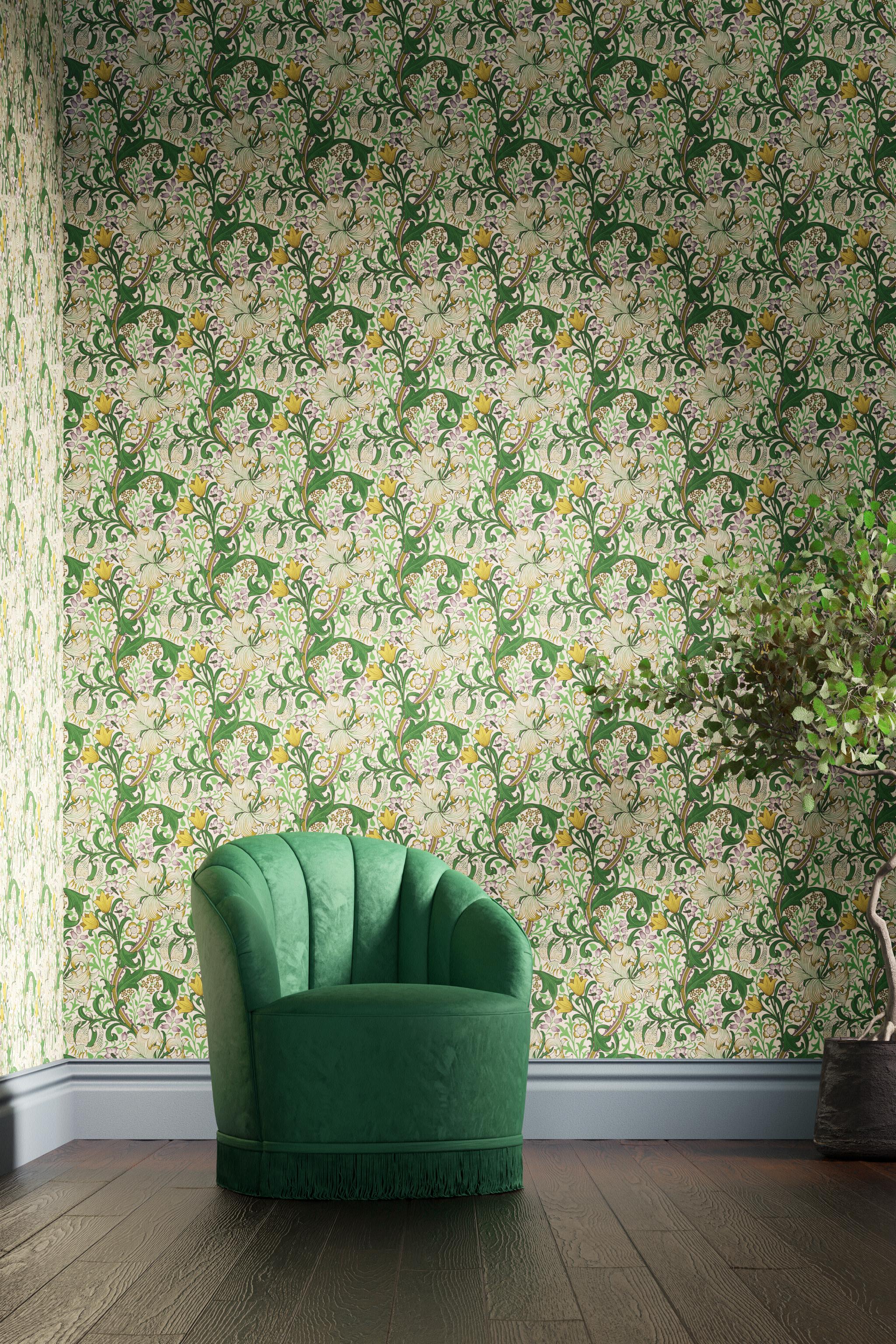2048x3072 Morris & Co Golden Lily Secret Garden