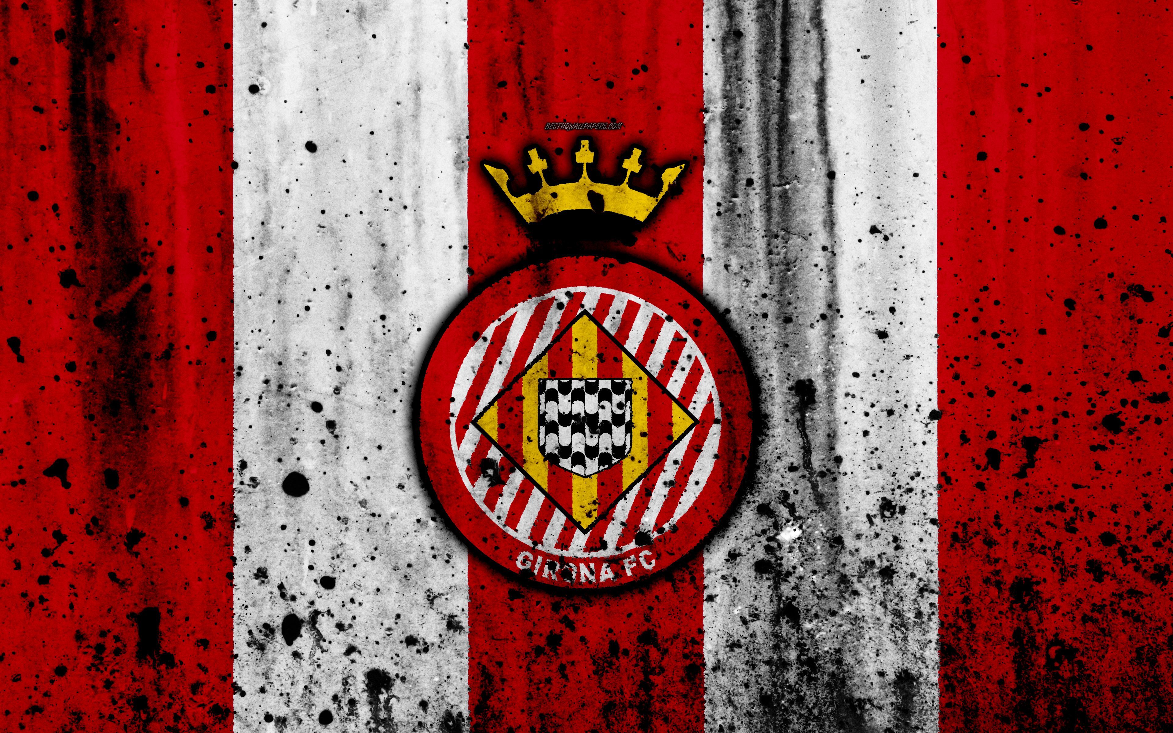 3840x2400 Emblem Logo Soccer Girona FC Sports