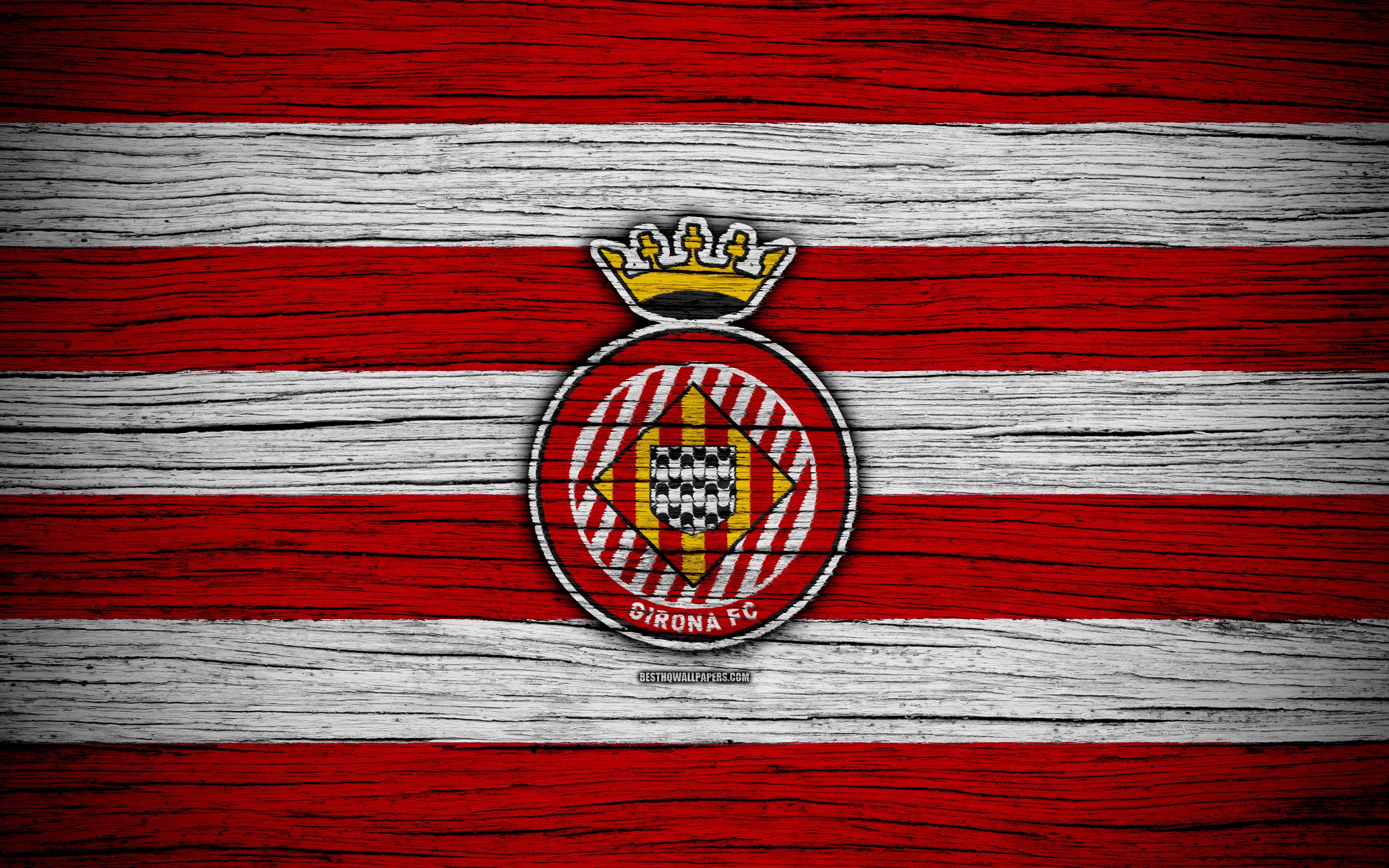 3840x2400 Emblem Logo Soccer Girona FC Sports