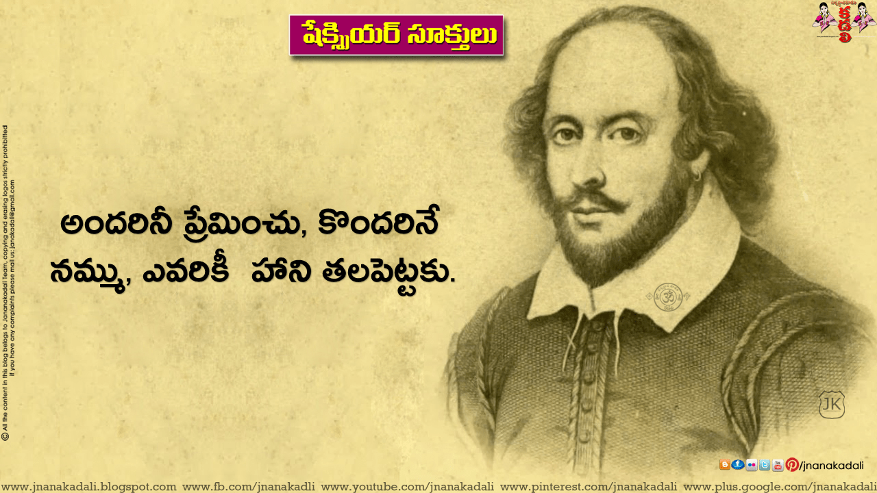 1280x720 William Shakespeare Sayings about Trust in Telugu 3D