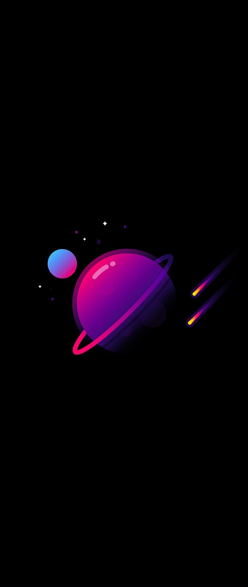 800x1893 HD saturn heart wallpaper