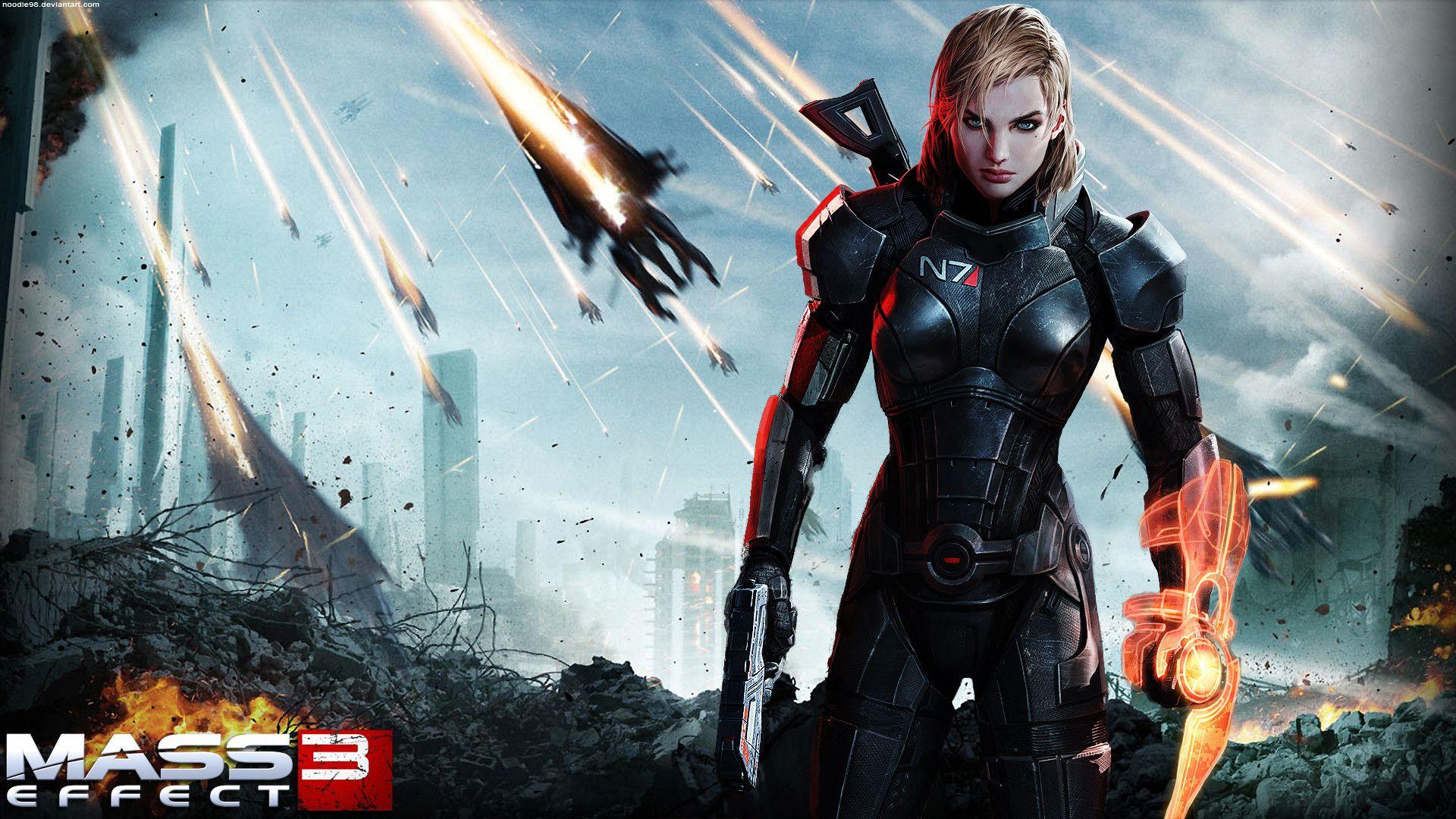 1920x1080 Mass Effect 3 Femshep Wallpaper