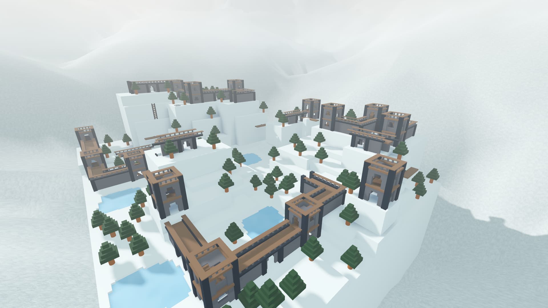1920x1080 Old Roblox styled map: Frosty Complex