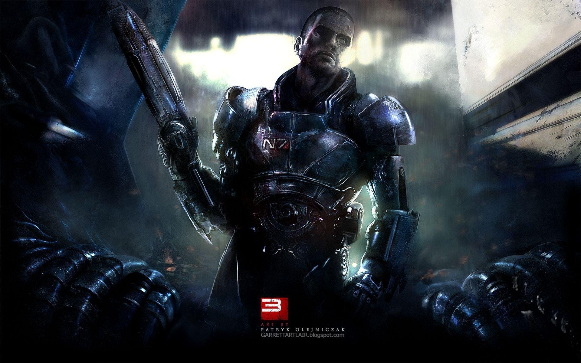 1920x1200 video games, futuristic, Mass Effect Commander Shepard
