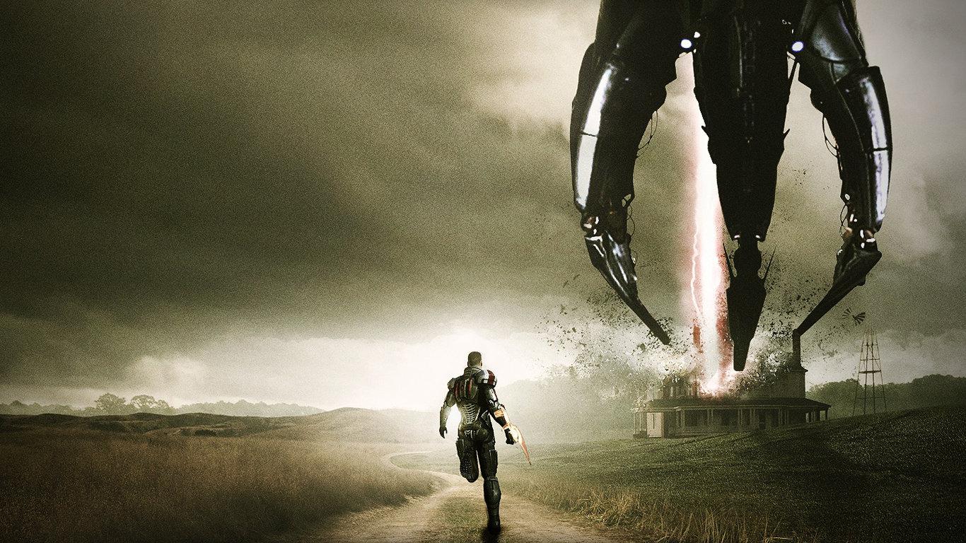 1366x768 Commander Shepard wallpaper 1366x768 (laptop) desktop