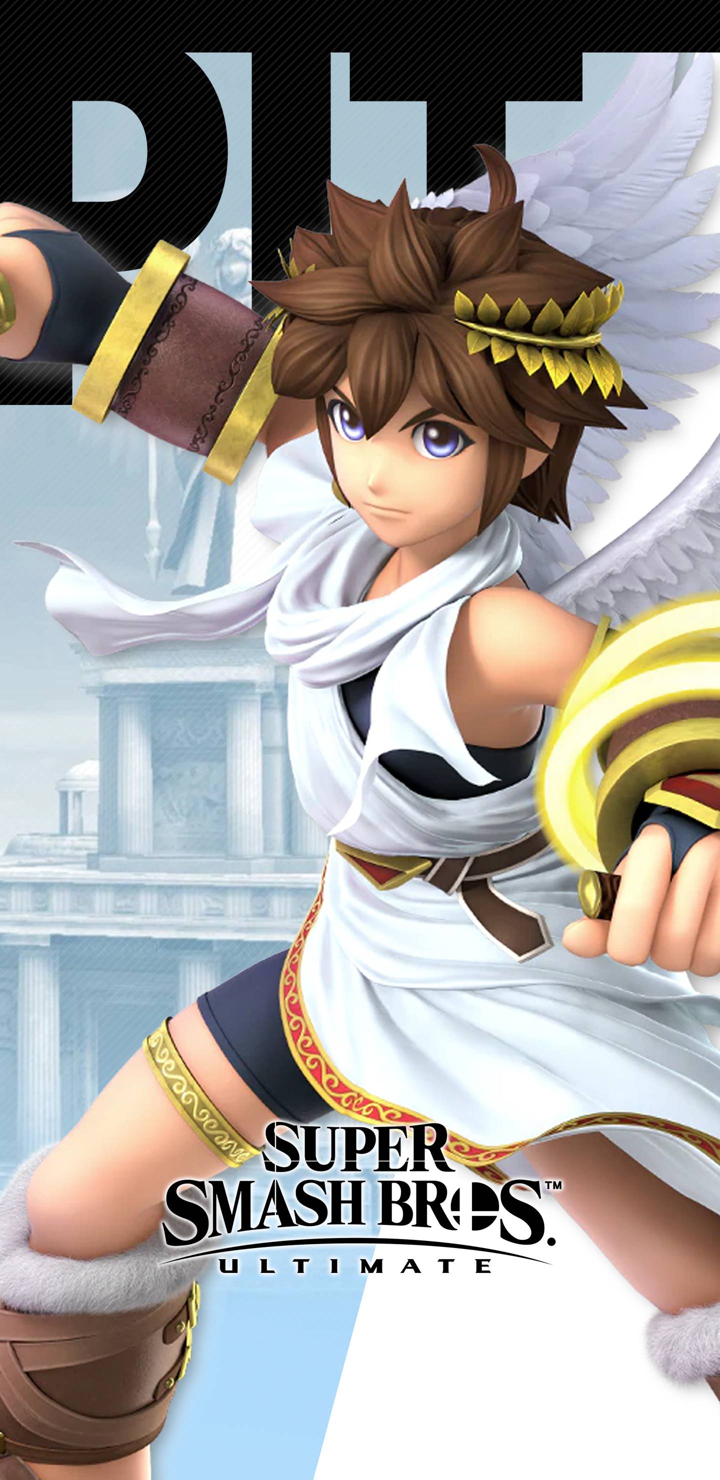 1440x2960 Super Smash Bros Ultimate Pit Wallpaper. Cat with Monocle