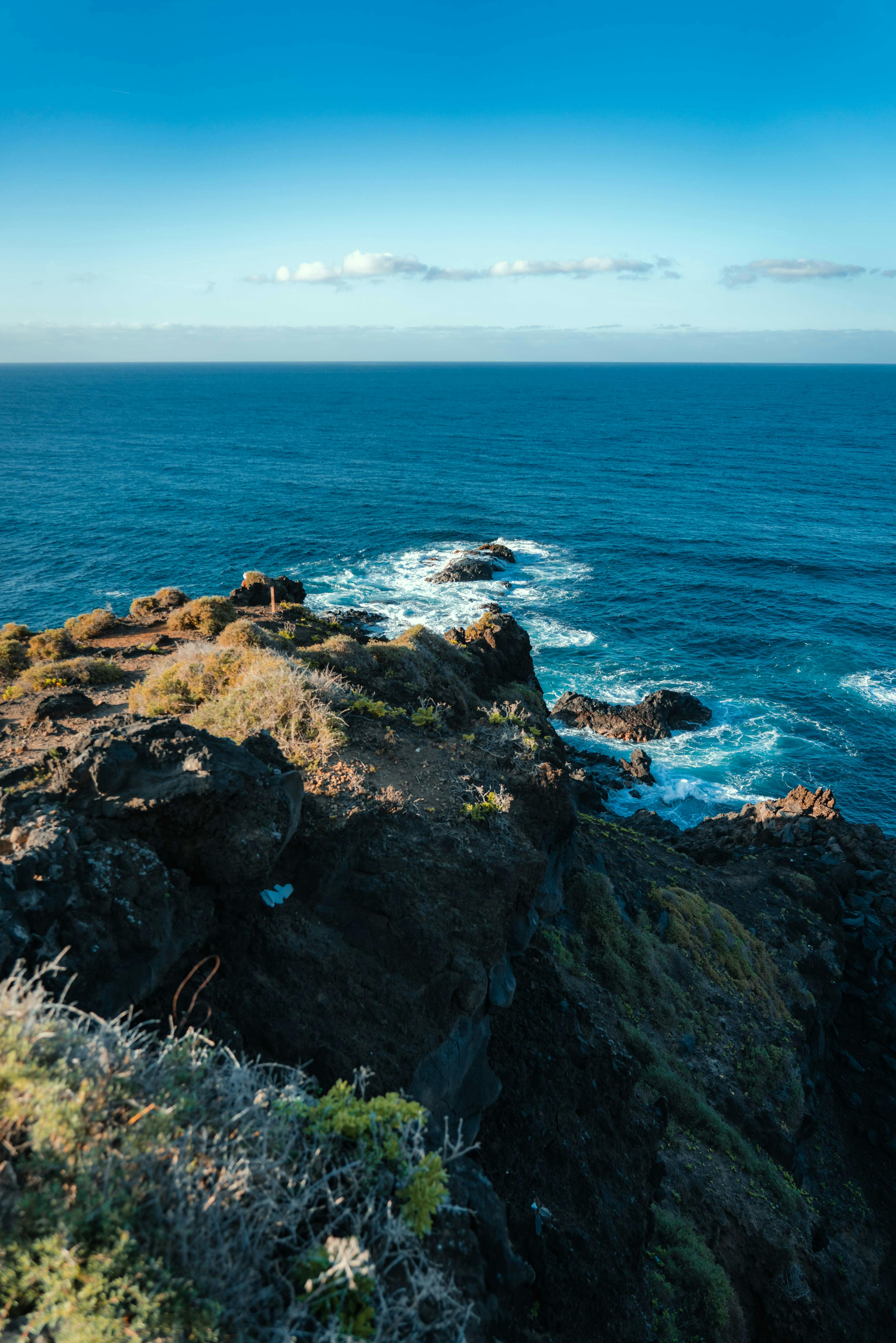 4912x7360 Mountain Cliff Beside the Sea · Free