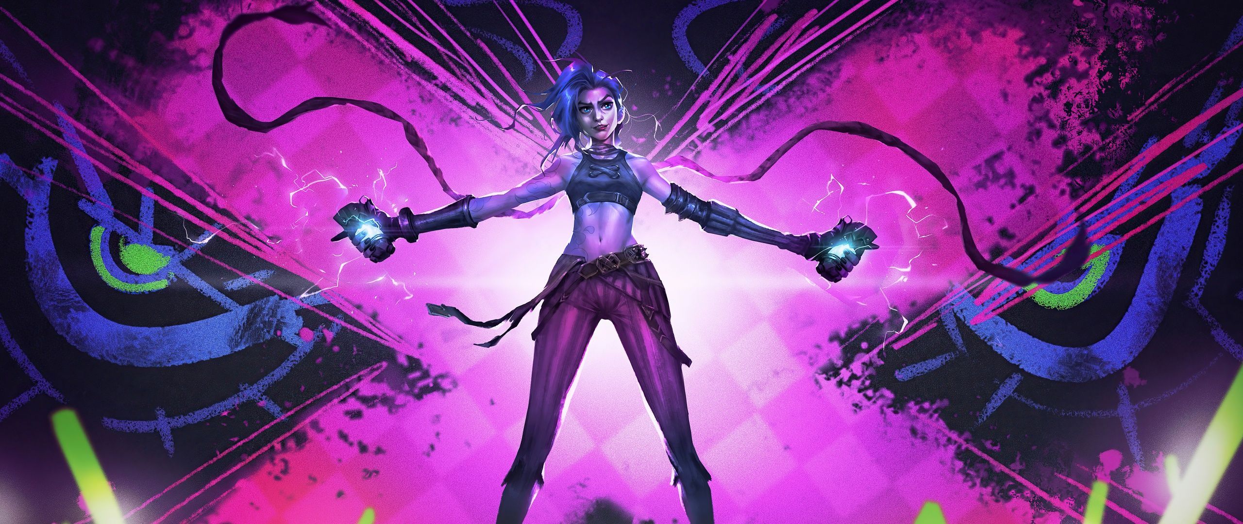 2560x1080 Arcane Wallpaper 4K, 5K, Jinx, League