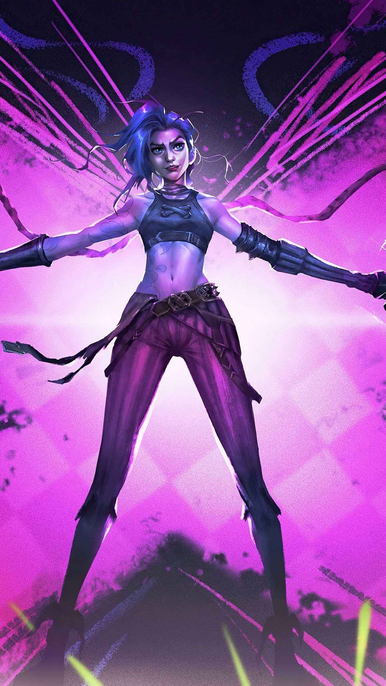1242x2208 Arcane: League of Legends Wallpaper