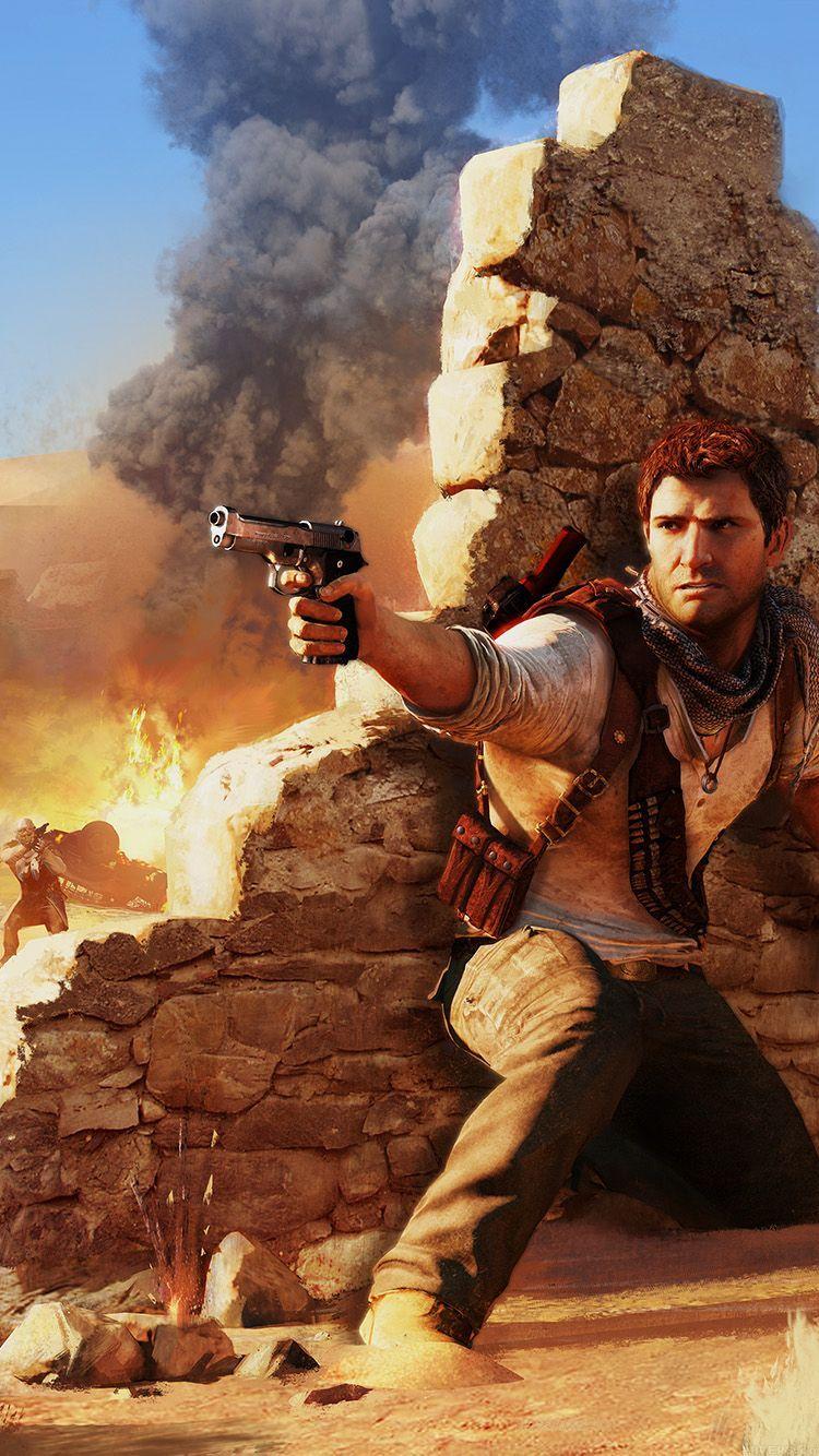 750x1334 DRAKE UNDER FIRE UNCHARTED GAME WALLPAPER HD IPHONE. Joker