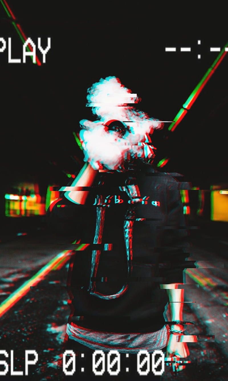 800x1333 smoke, vhs, HD phone wallpaper