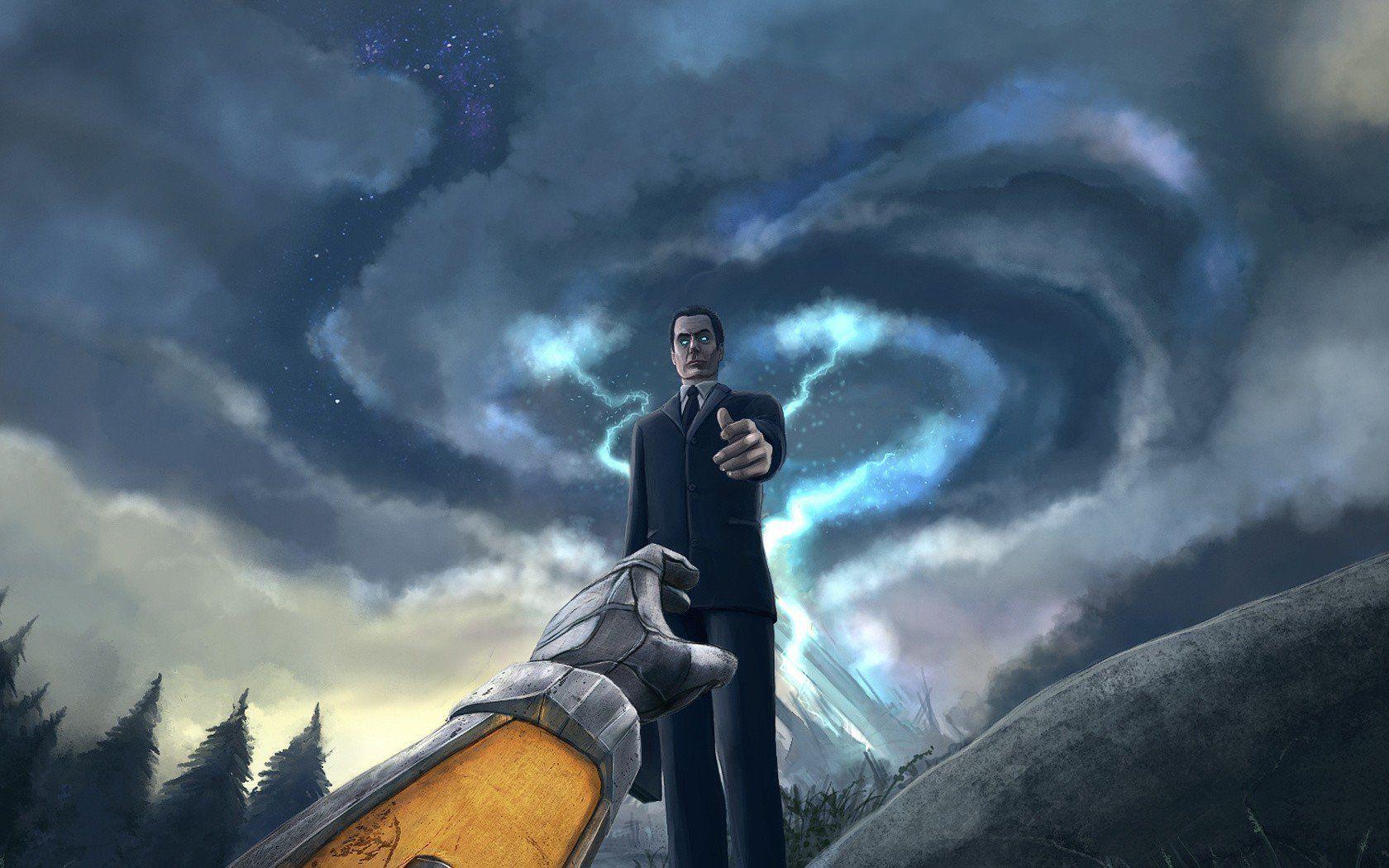 1680x1050 Half Life Gordon Freeman Digital Art G Man Half Life 2