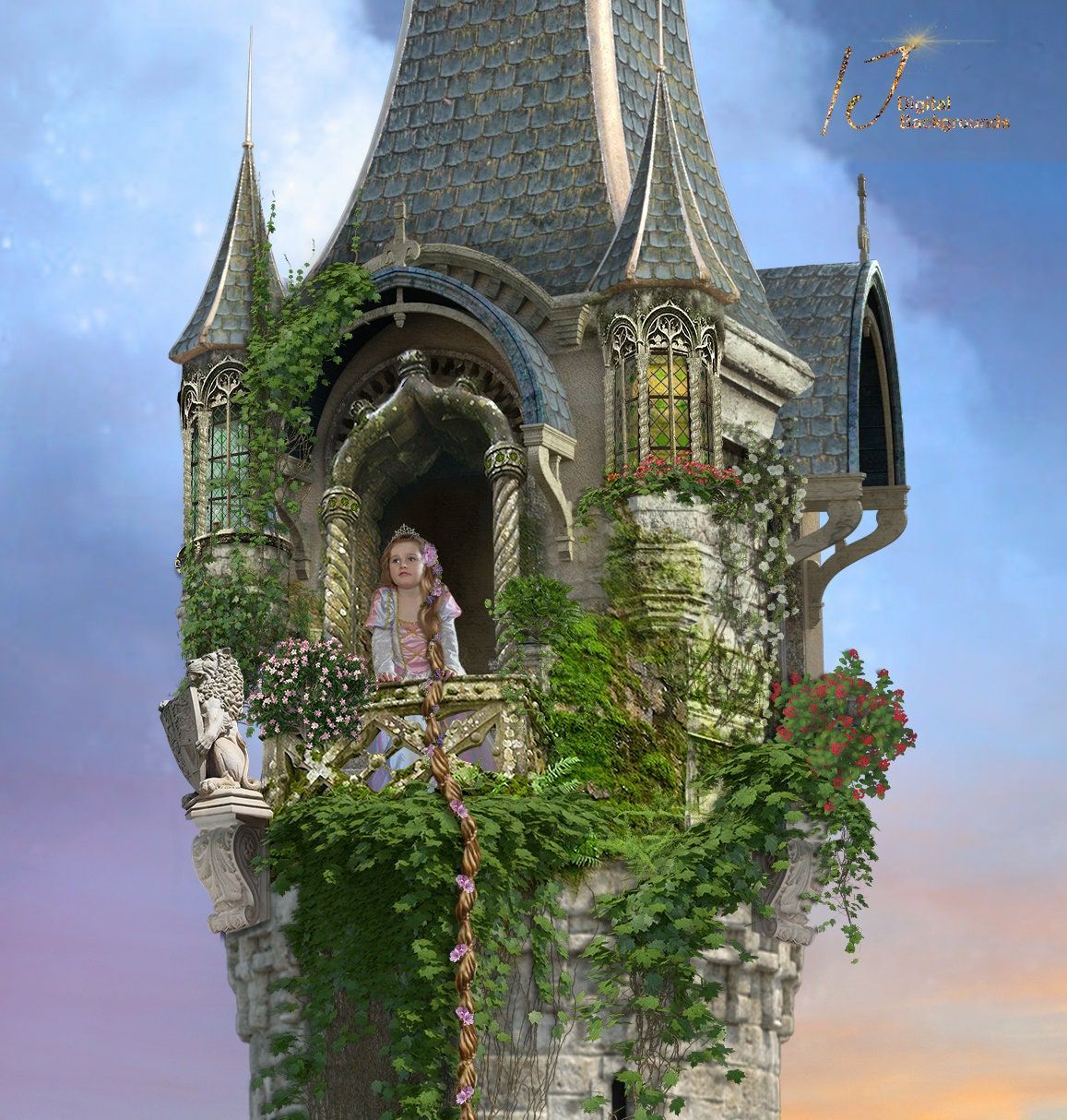 1157x1214 Fantasy Digital Background, Backdrop