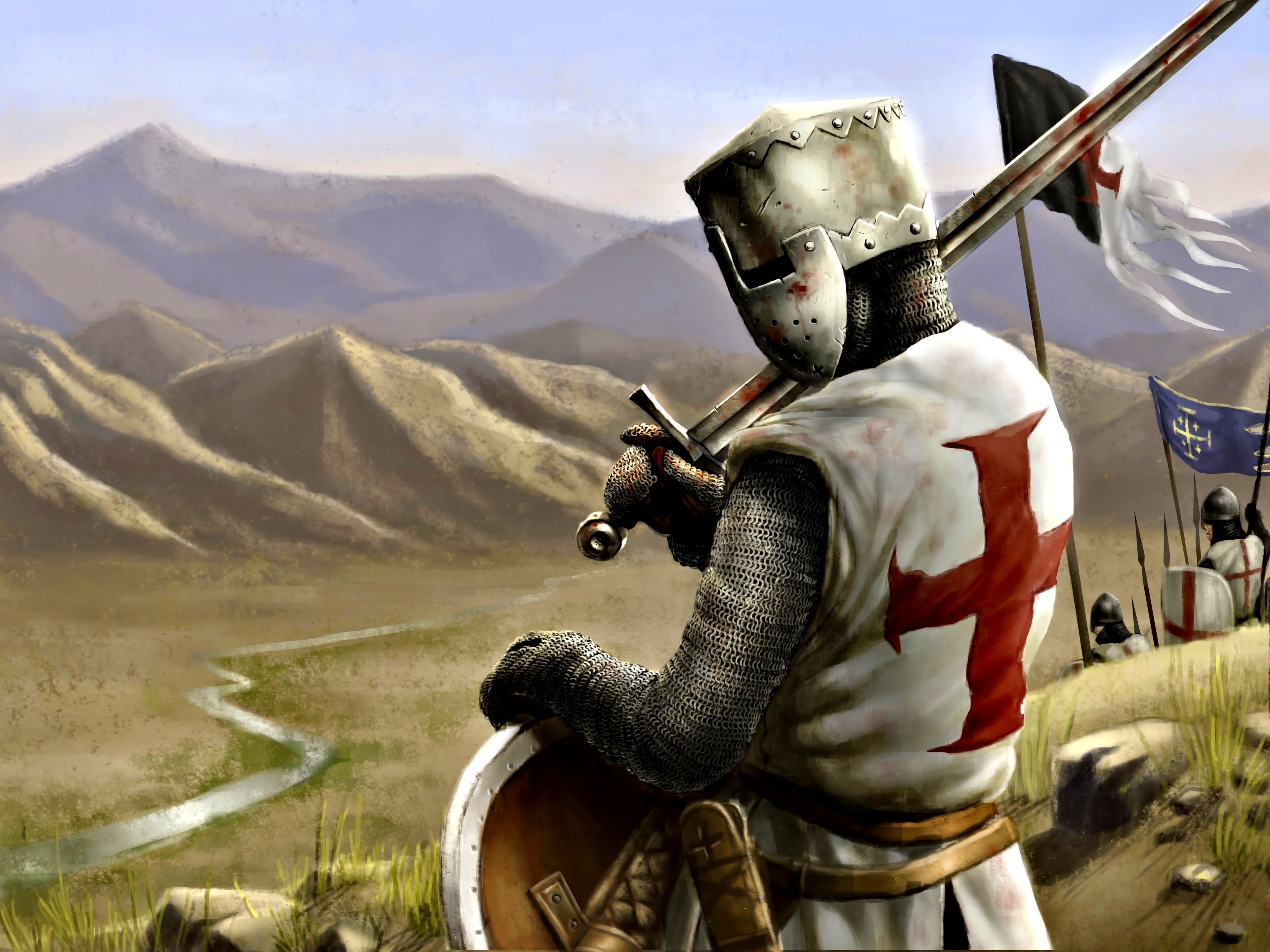 3840x2880 Download Templar Armor Warrior Fantasy