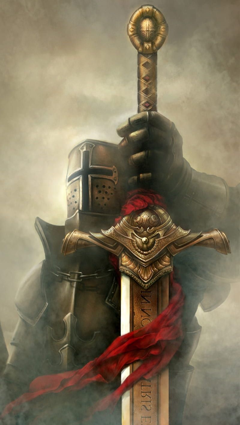800x1416 HD crusader templar wallpaper