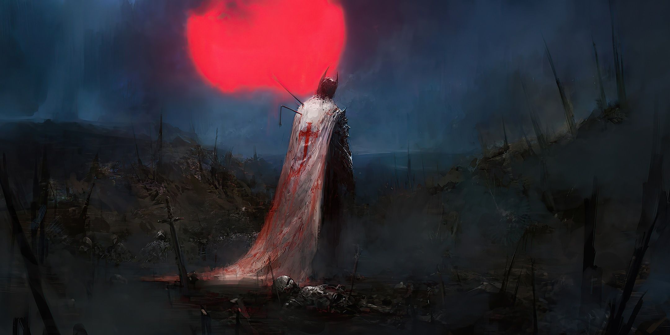 2160x1080 Download Warrior Templar Fantasy Knight