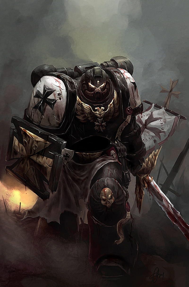 800x1214 Black templar, black, templar